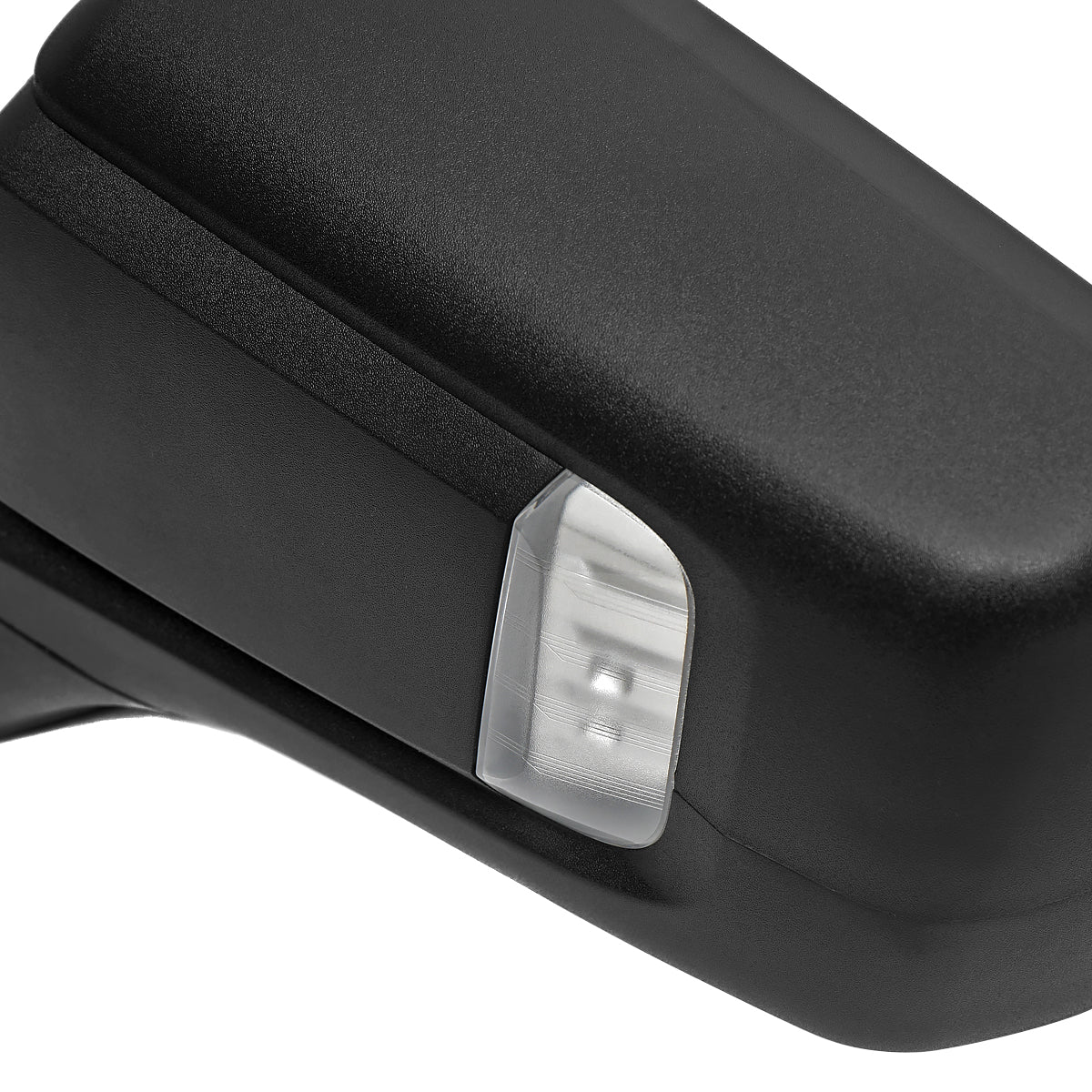 2019-2026 Chevrolet Silverado 1500 Black Power Adjustable, Auto-Fold, BSD & Heated Side Mirror w/ LED Puddle and Auxiliary Light - Driver Side Only