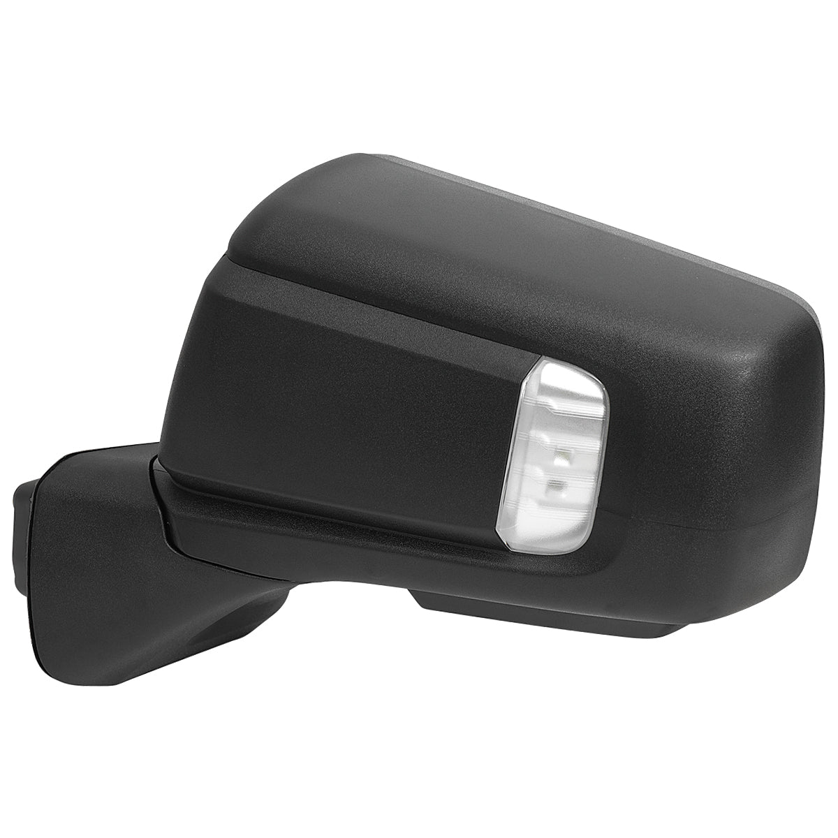 2019-2026 Chevrolet Silverado 1500 Black Power Adjustable, Auto-Fold, BSD & Heated Side Mirror w/ LED Puddle and Auxiliary Light - Driver Side Only