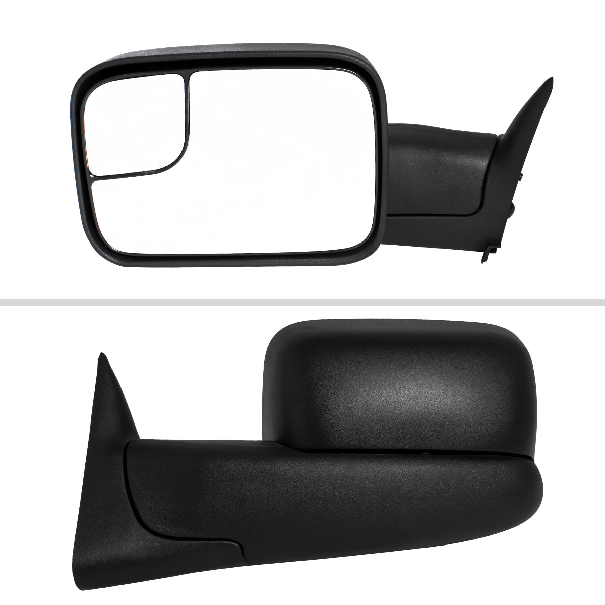 1994-1997 Dodge RAM Power Adjustable, Manual Fold & Extendable Towing Mirrors
