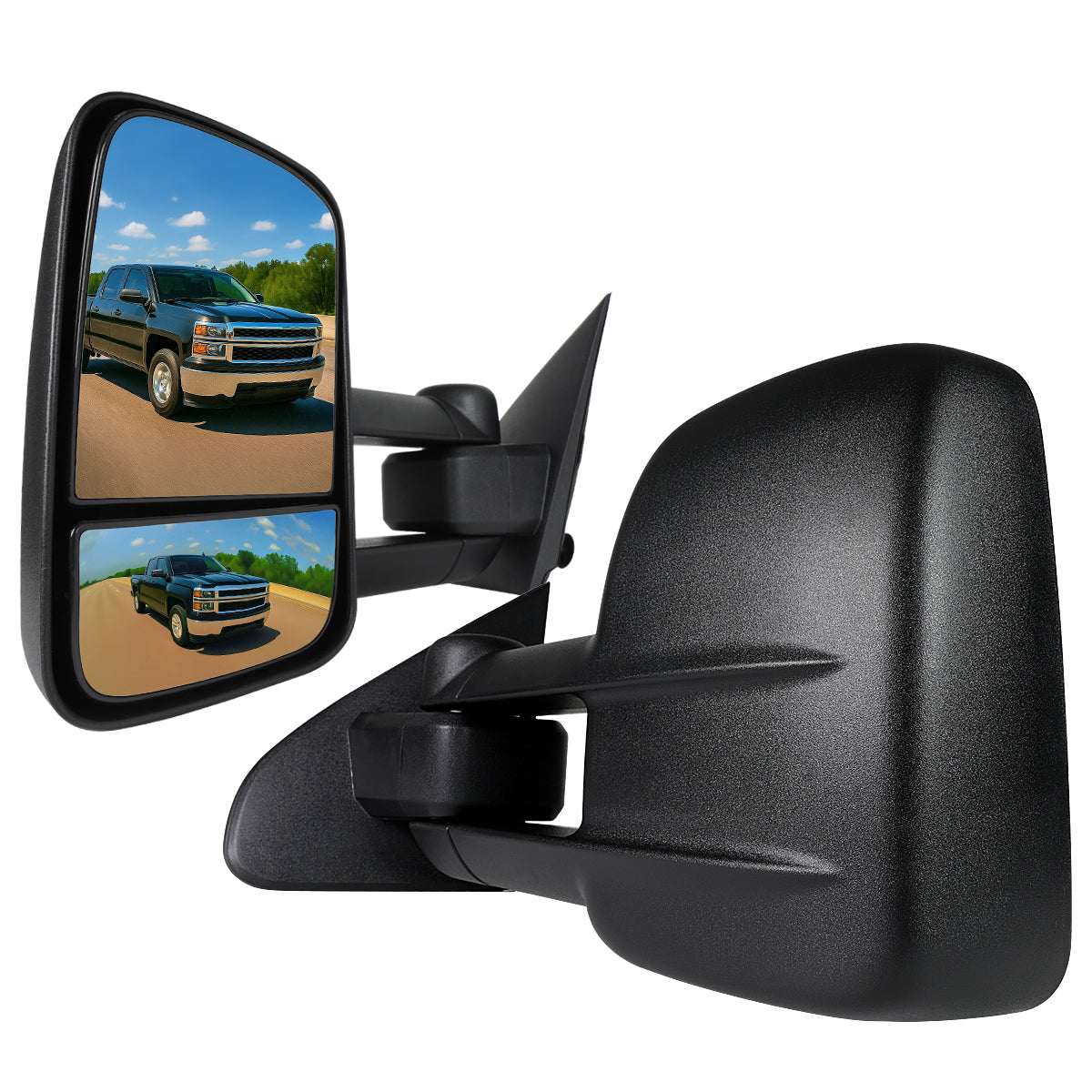2014-2018 Chevrolet Silverado/GMC Sierra Manual Adjustable & Extendable Towing Mirrors