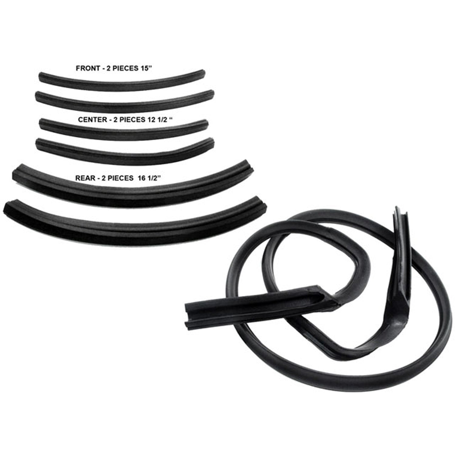 Convertible Top Seals For Dodge Dart 1963-1966; RR 4500-H