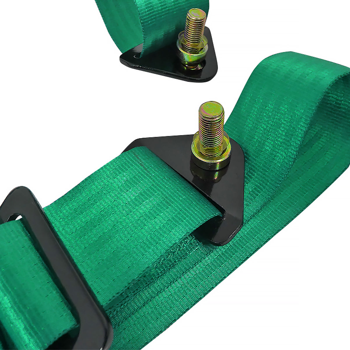 Universal Green 4 Point Racing Seat Belt Buckle Safety Harness