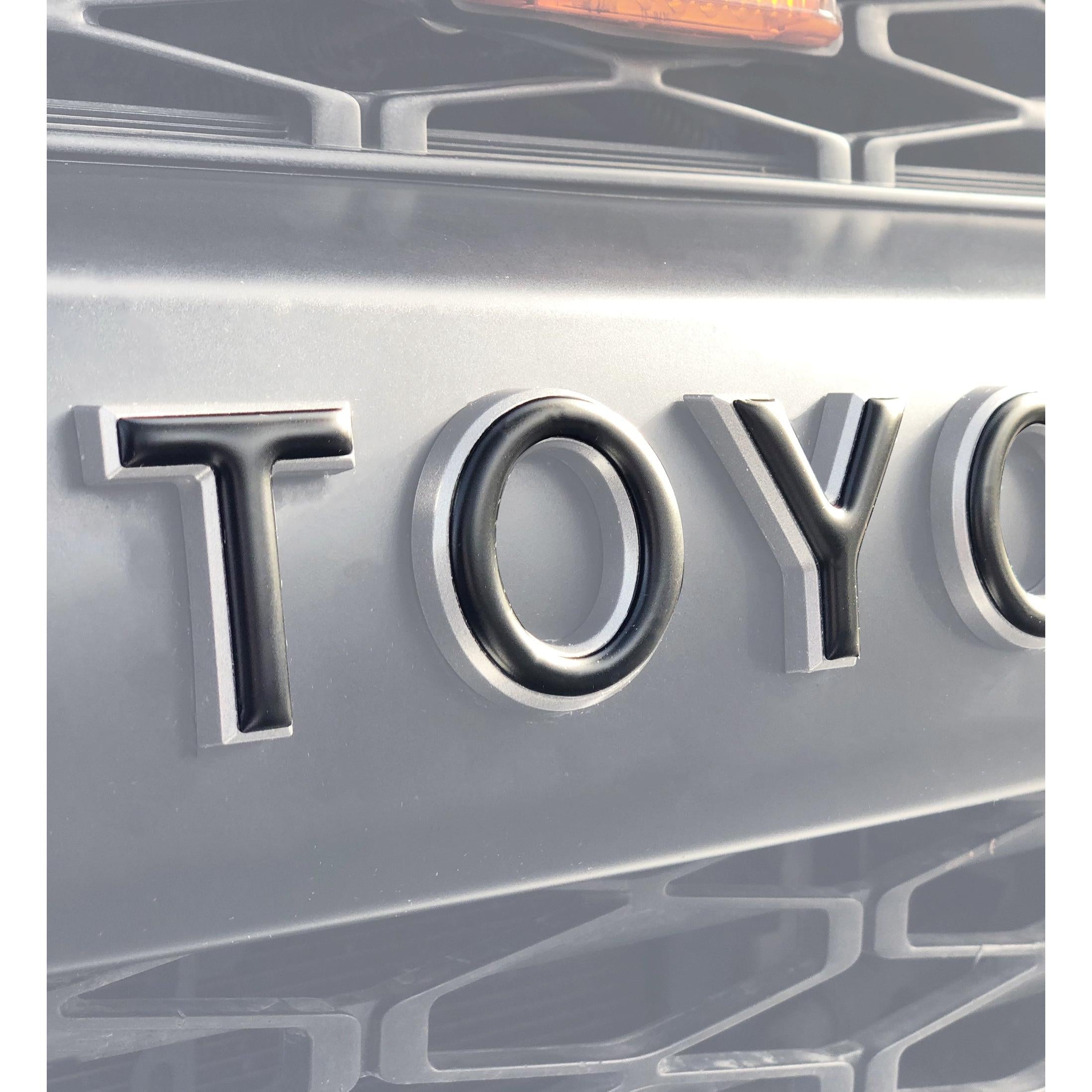 Grille Letter Overlays Fits 2010-2024 Toyota 4Runner