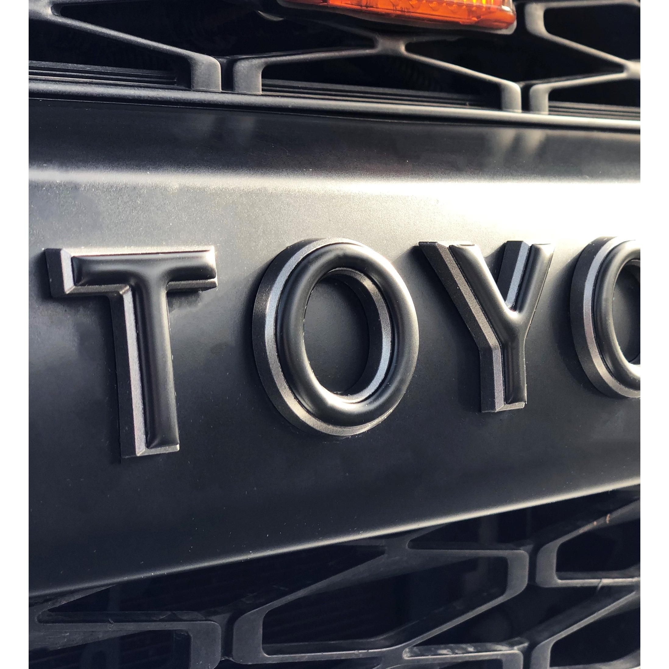 Grille Letter Overlays Fits 2010-2024 Toyota 4Runner