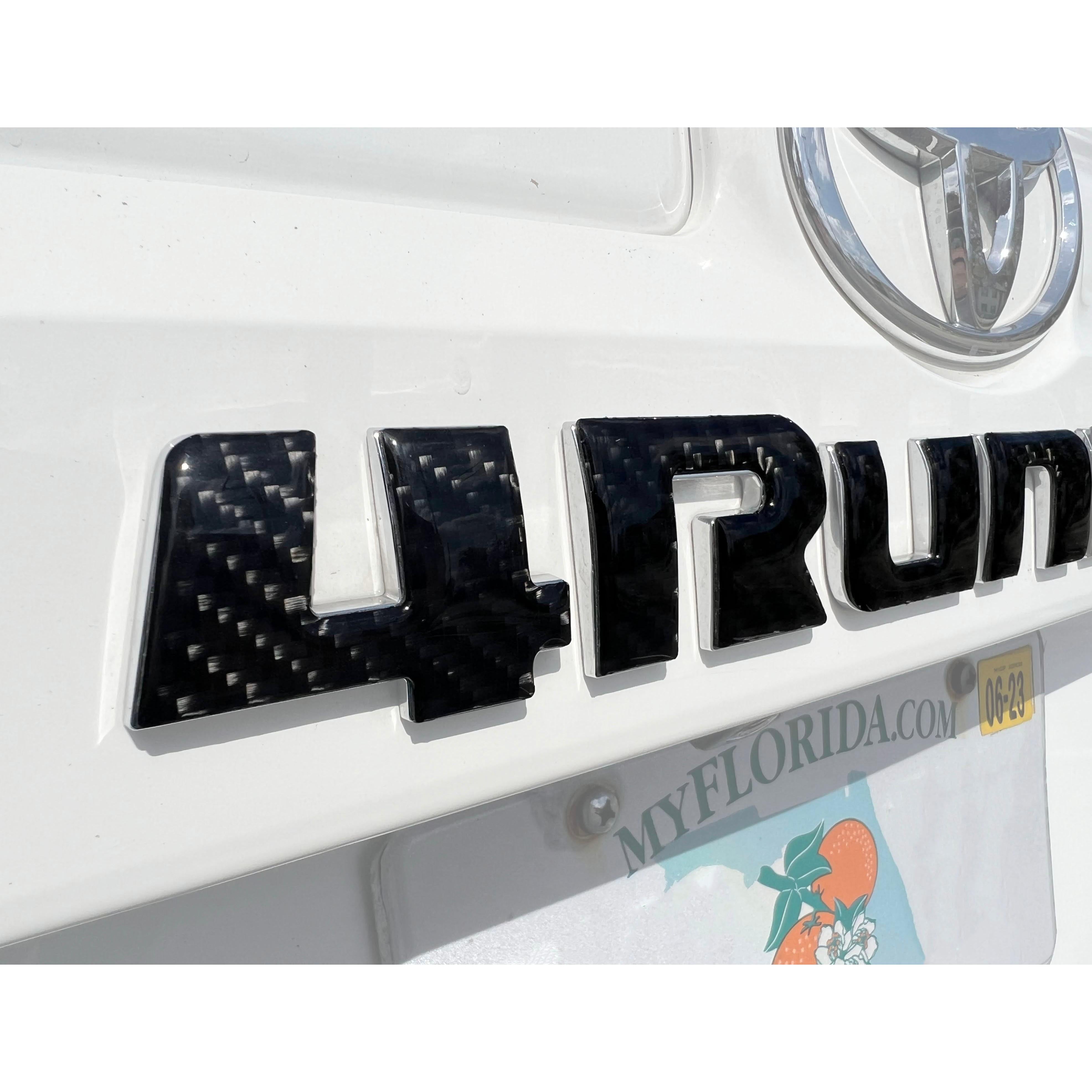 Rear Hatch Letter Overlays Fits 2010-2024 Toyota 4Runner