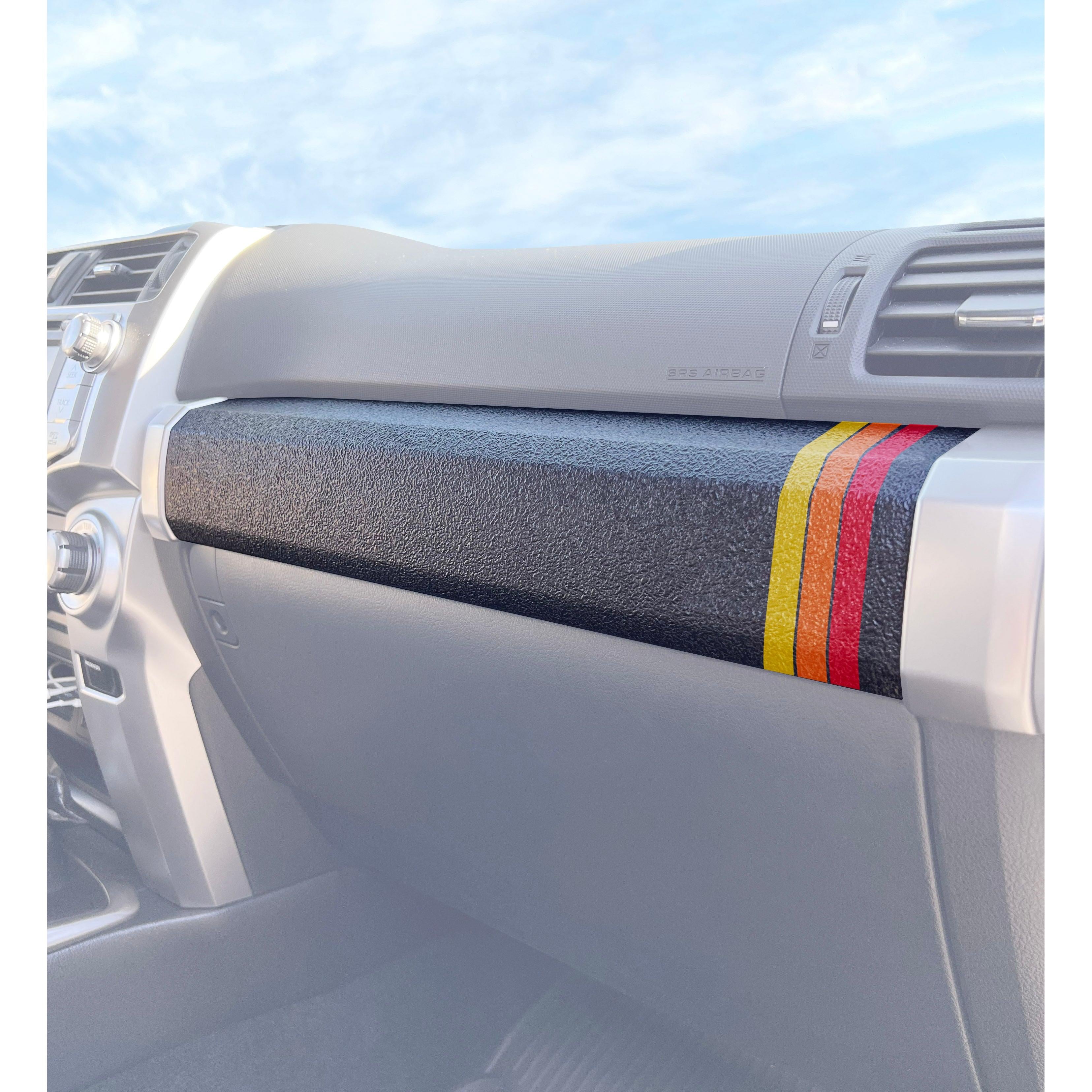 Textured Glove Box Bar Overlay Fits 2010-2024 Toyota 4Runner