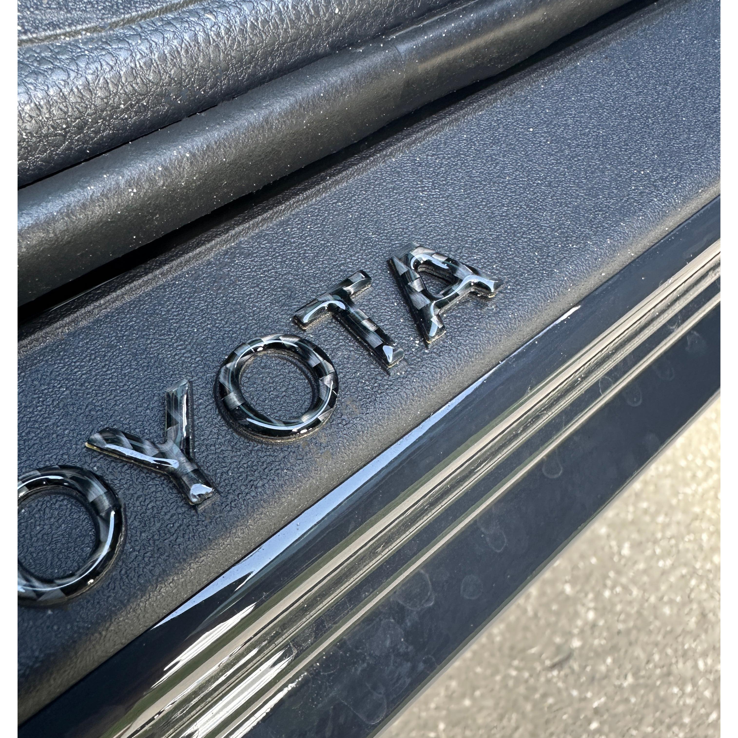 Door Sill Letter Overlays Fits 2025-2026 Toyota 4Runner