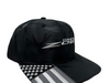 2023 C8 Corvette Z06 Camo USA Flag Hat - Officially Licensed Chevrolet Snapback Cap