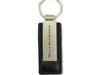 C8 Corvette Metal/Leather Keychain - Officially Licensed Chevrolet Key Tag