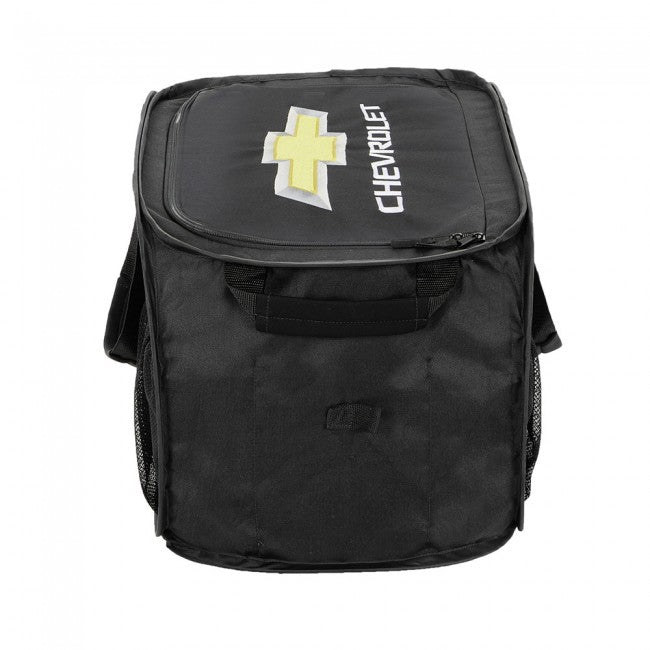 Chevrolet Gold Bowtie Pop Up Trunk Organizer - Black-SR1 Performance