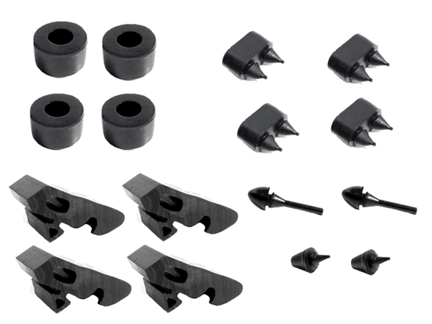 Snap-In-Bumper Kit 16-Piece For Chevrolet El Camino 1968-1972; SBK 205