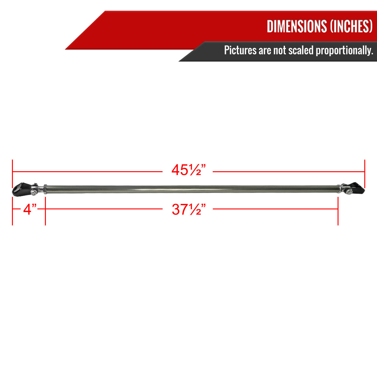 1992-2001 Honda Civic/ Acura Integra T-6061 Aluminum Rear Lower Strut Bar