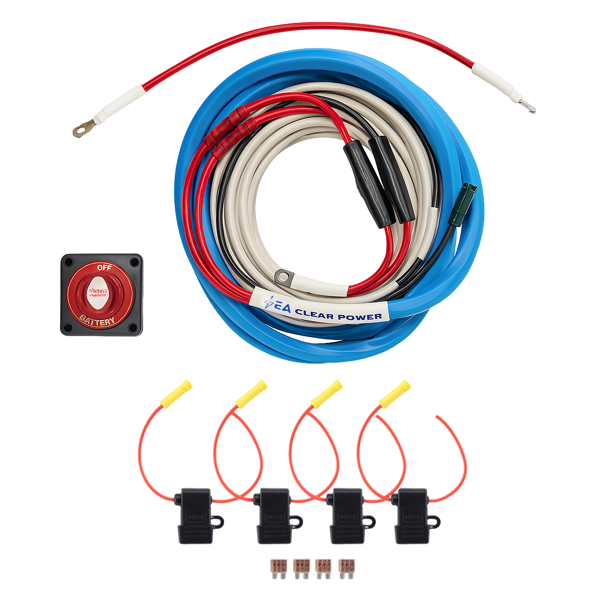 Sea Clear Power #1 Rated Bass Boat Marine Graph Wiring Harness - for The Sole Purpose of Wiring up Your Marine Electronics