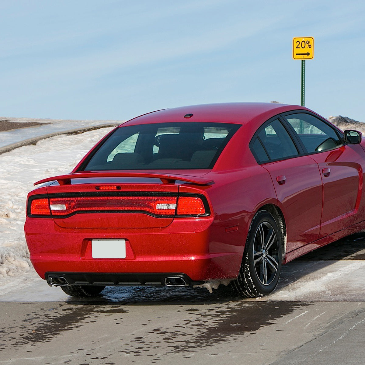 2011-2023 Dodge Charger Black ABS R/T Daytona OE-Style Rear Spoiler Wing