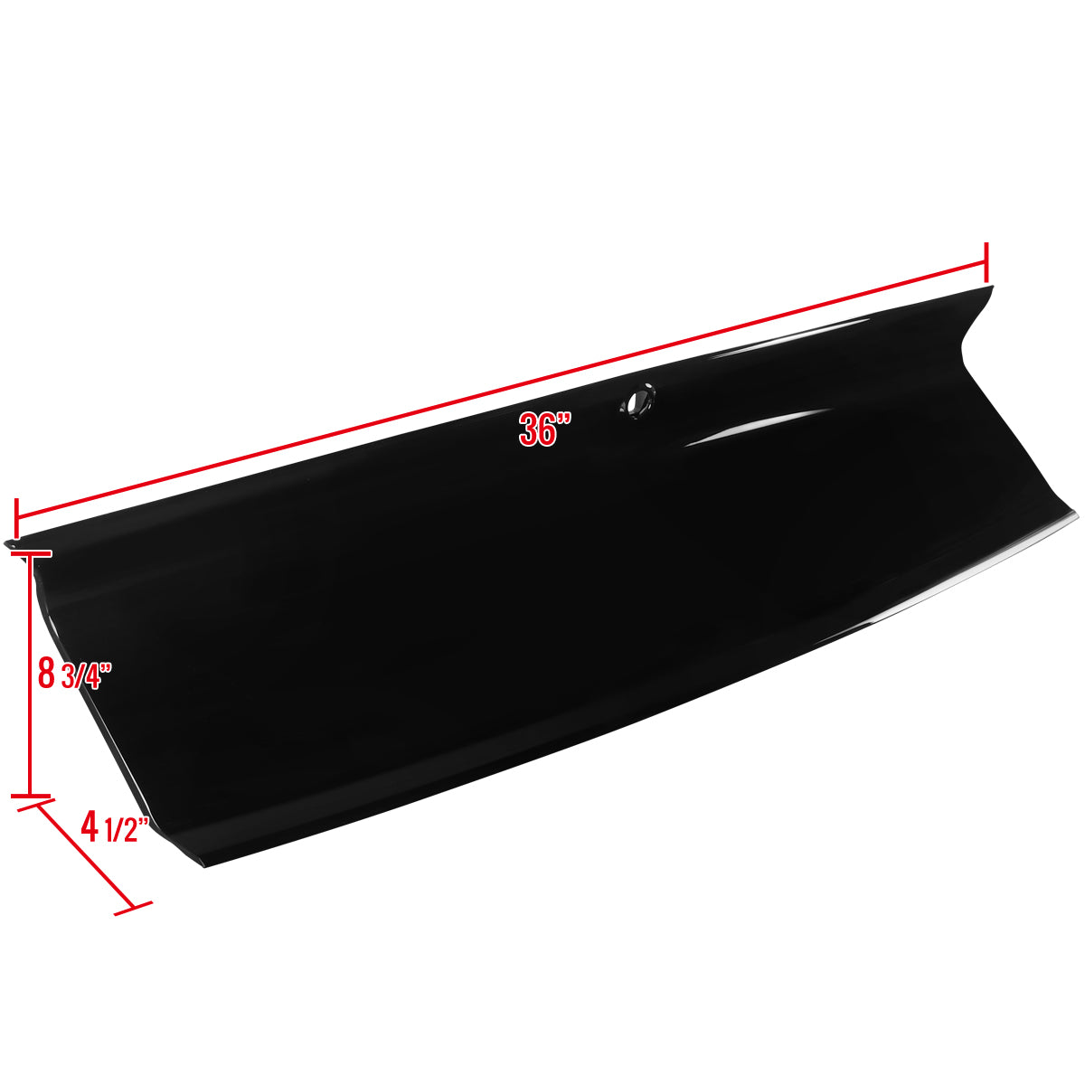 2015-2022 Ford Mustang Glossy Black ABS Rear Trunk Decklid Panel