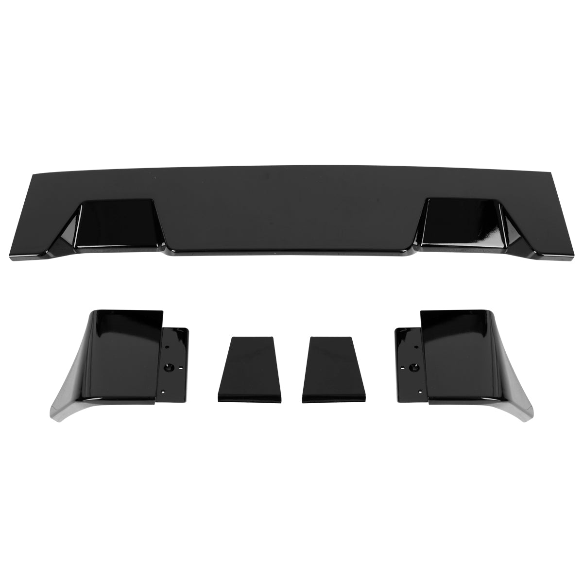 2008-2014 GMC Sierra 2500HD Rear Roof Glossy Black Truck Spoiler Wing Kit