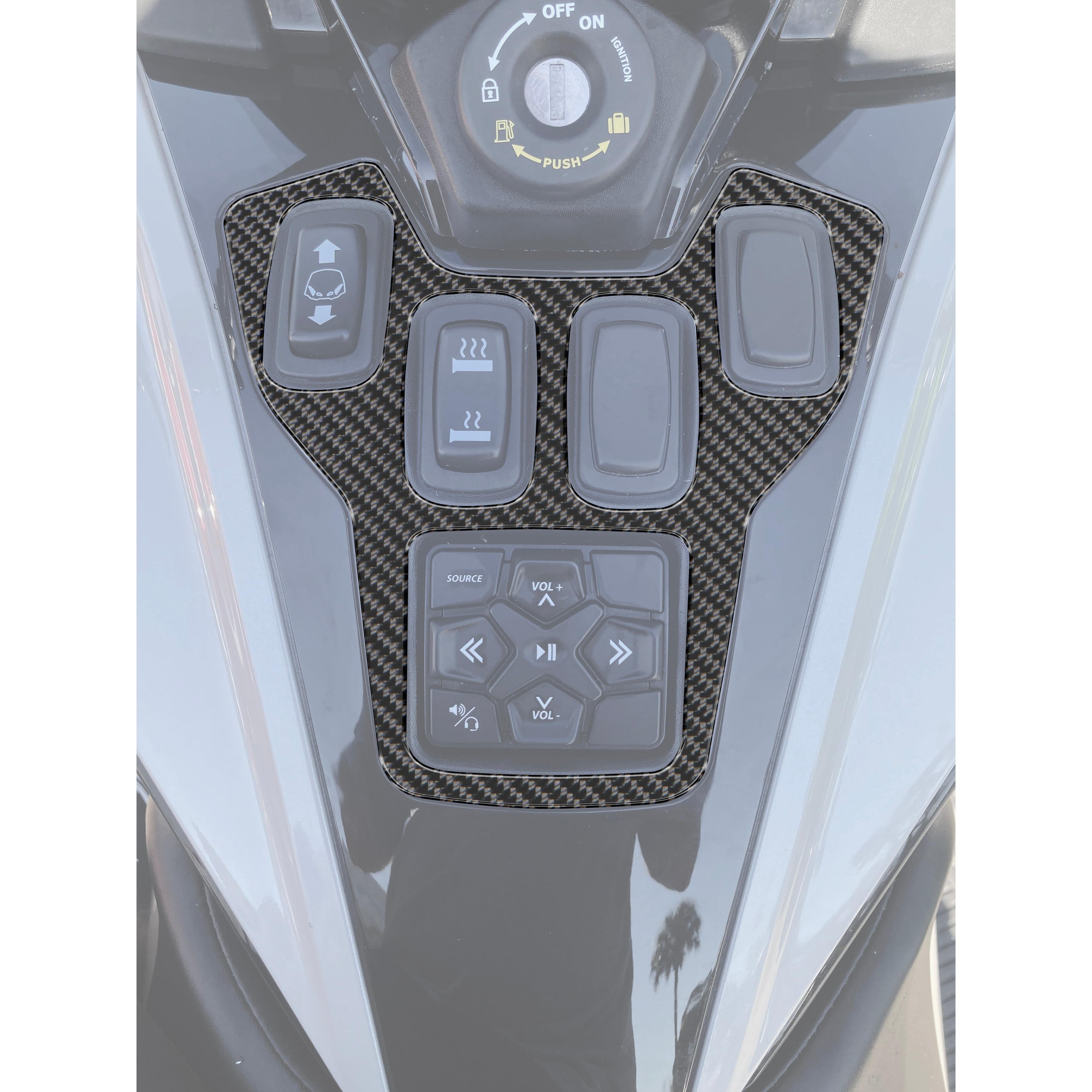 Center Console Switch Panel Accent Overlay Fits 2020-2023 Can-Am Spyder RT
