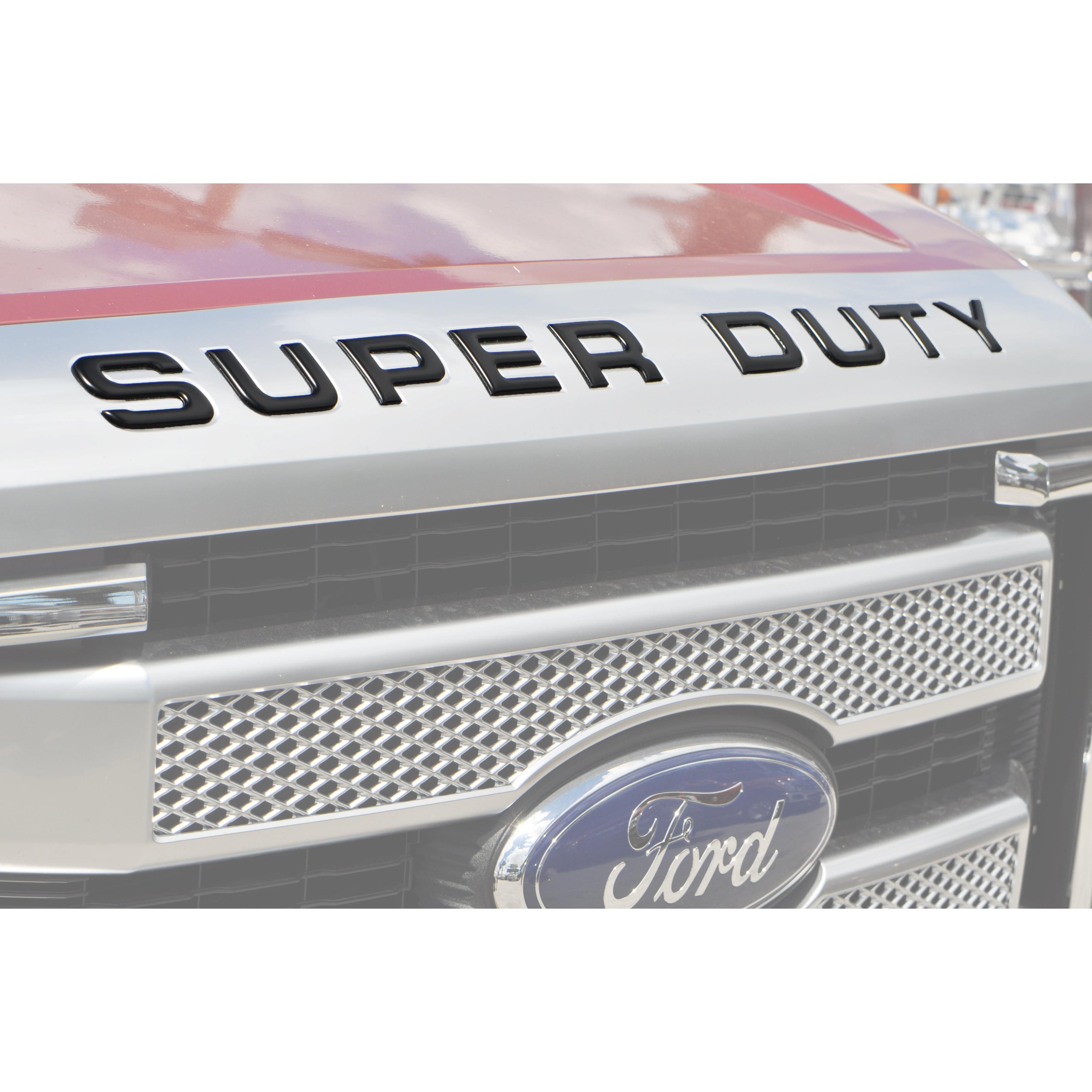 Hood Letter Inserts Fits 2008-2016 Ford Super Duty