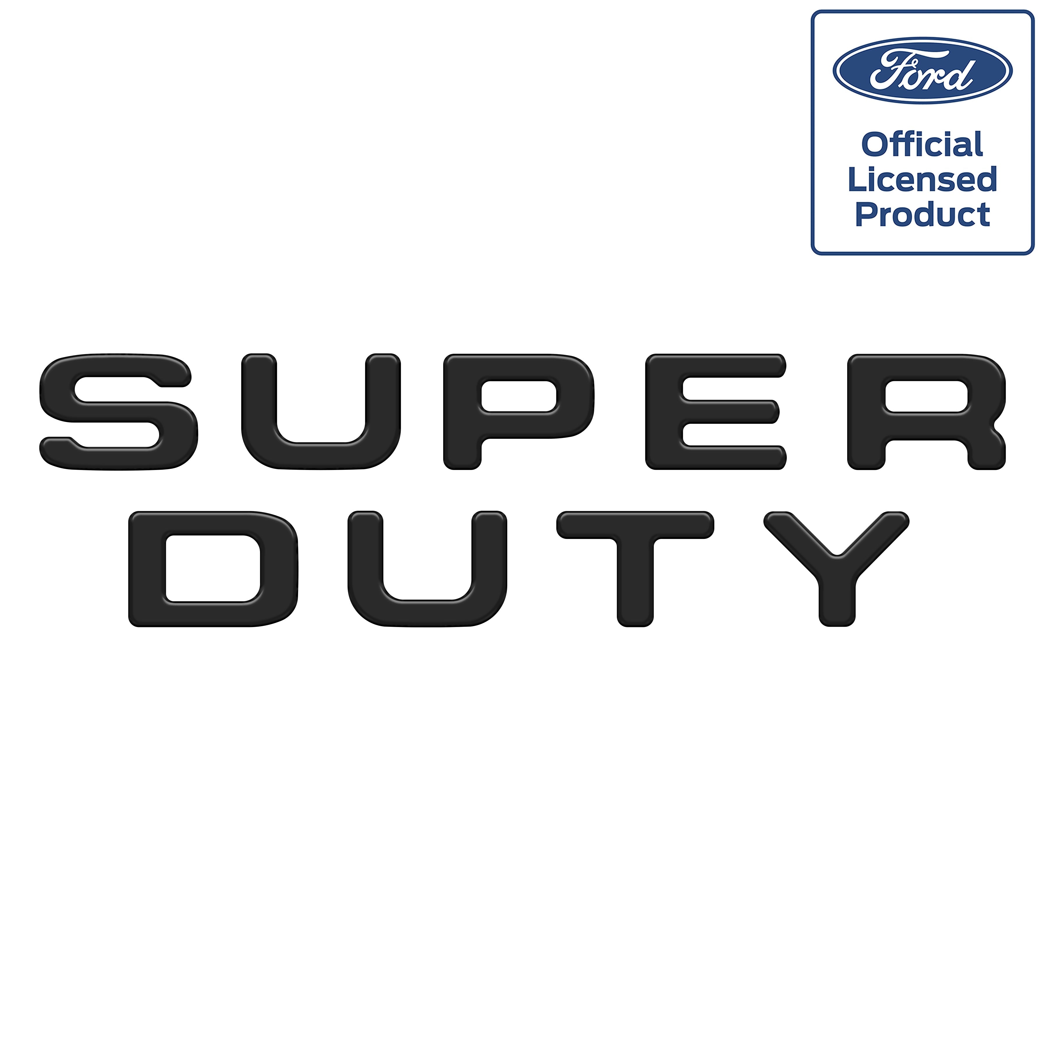 "SUPERDUTY" Tailgate Letter Inserts Fits 2008-2016 Ford Super Duty Matte Black