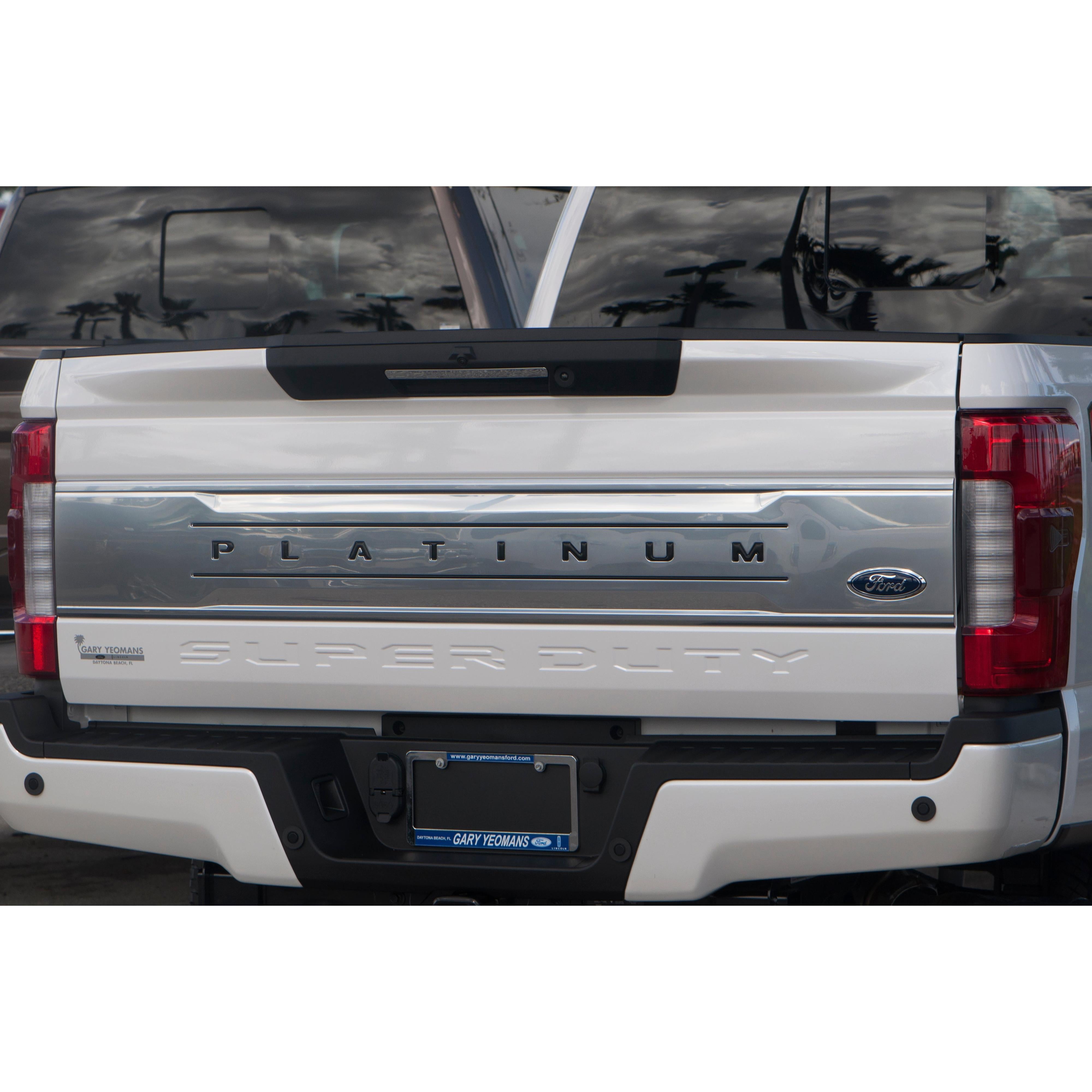 Tailgate Letter and Line Inserts Fits 2017-2019 Ford Super Duty Platinum