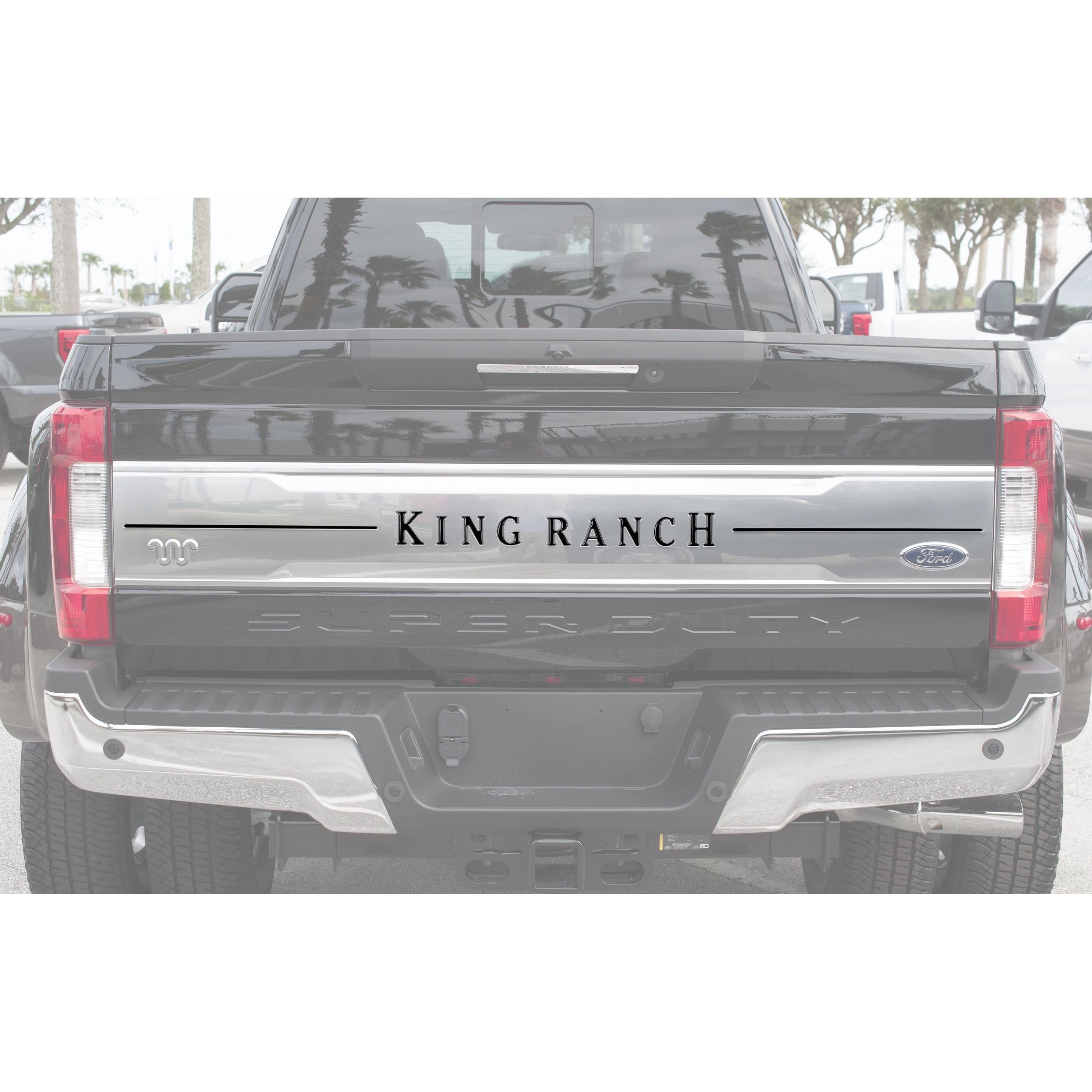 Tailgate Letter Inserts Fits 2017-2019 Ford Super Duty King Ranch