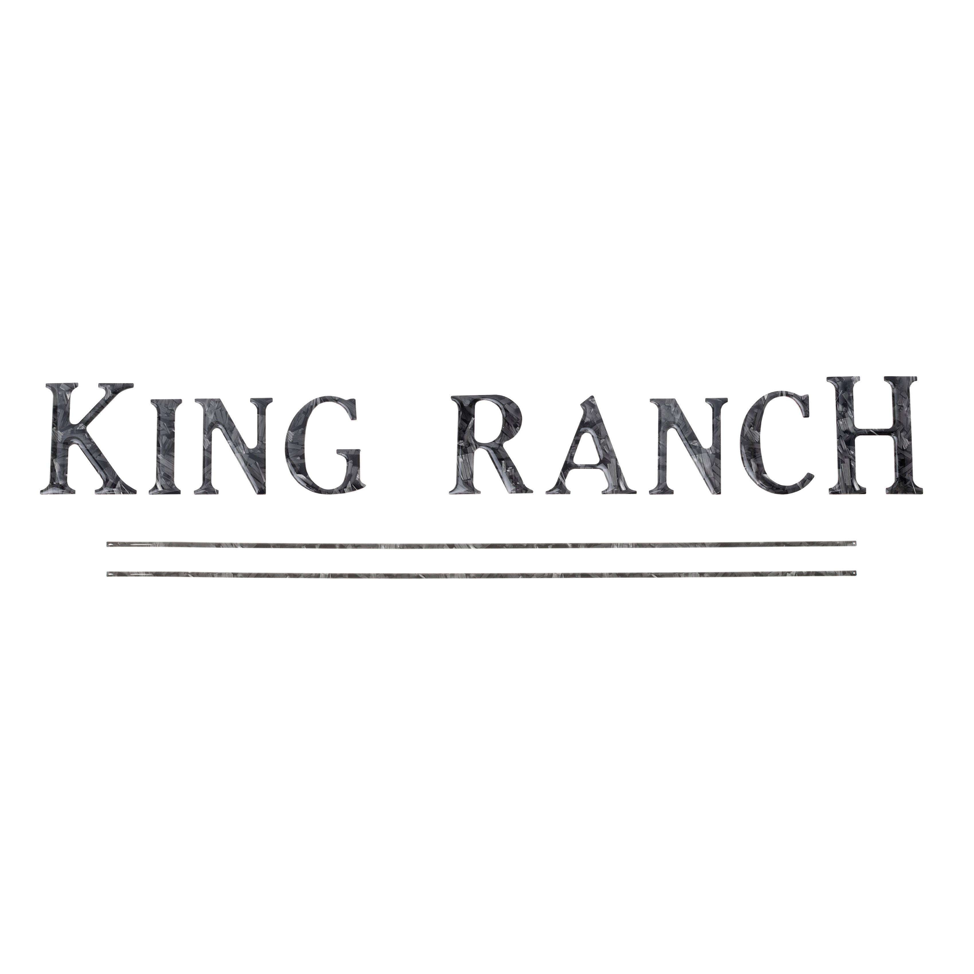 Tailgate Letter Inserts Fits 2017-2019 Ford Super Duty King Ranch