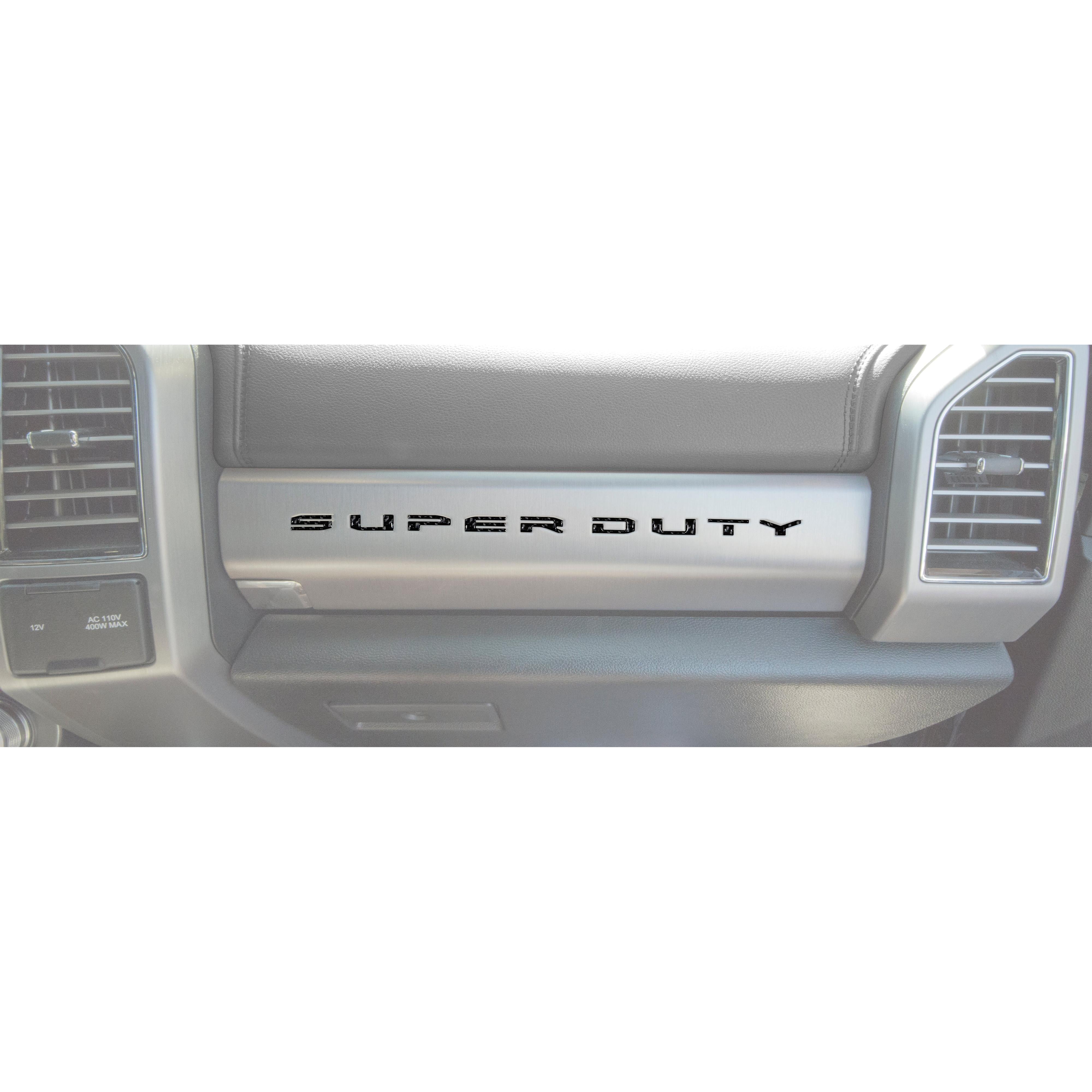 Glove Box Letter Inserts Fits 2017-2022 Ford Super Duty