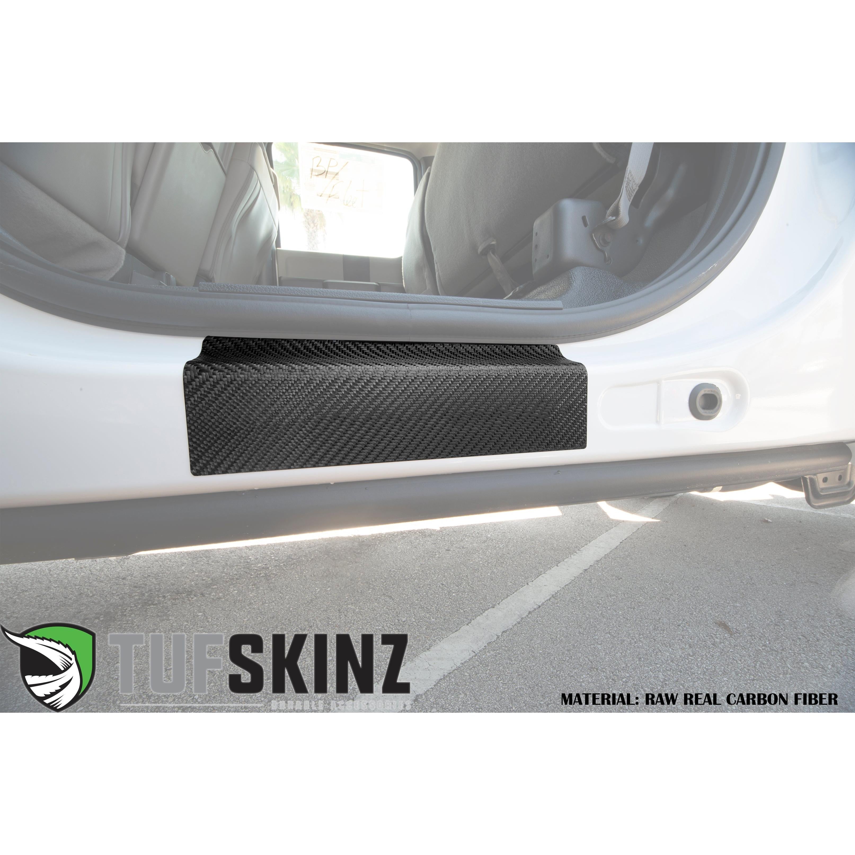 Door Sill Protection Overlays (Real Carbon Fiber) Fits 2015-2020 Ford F-150