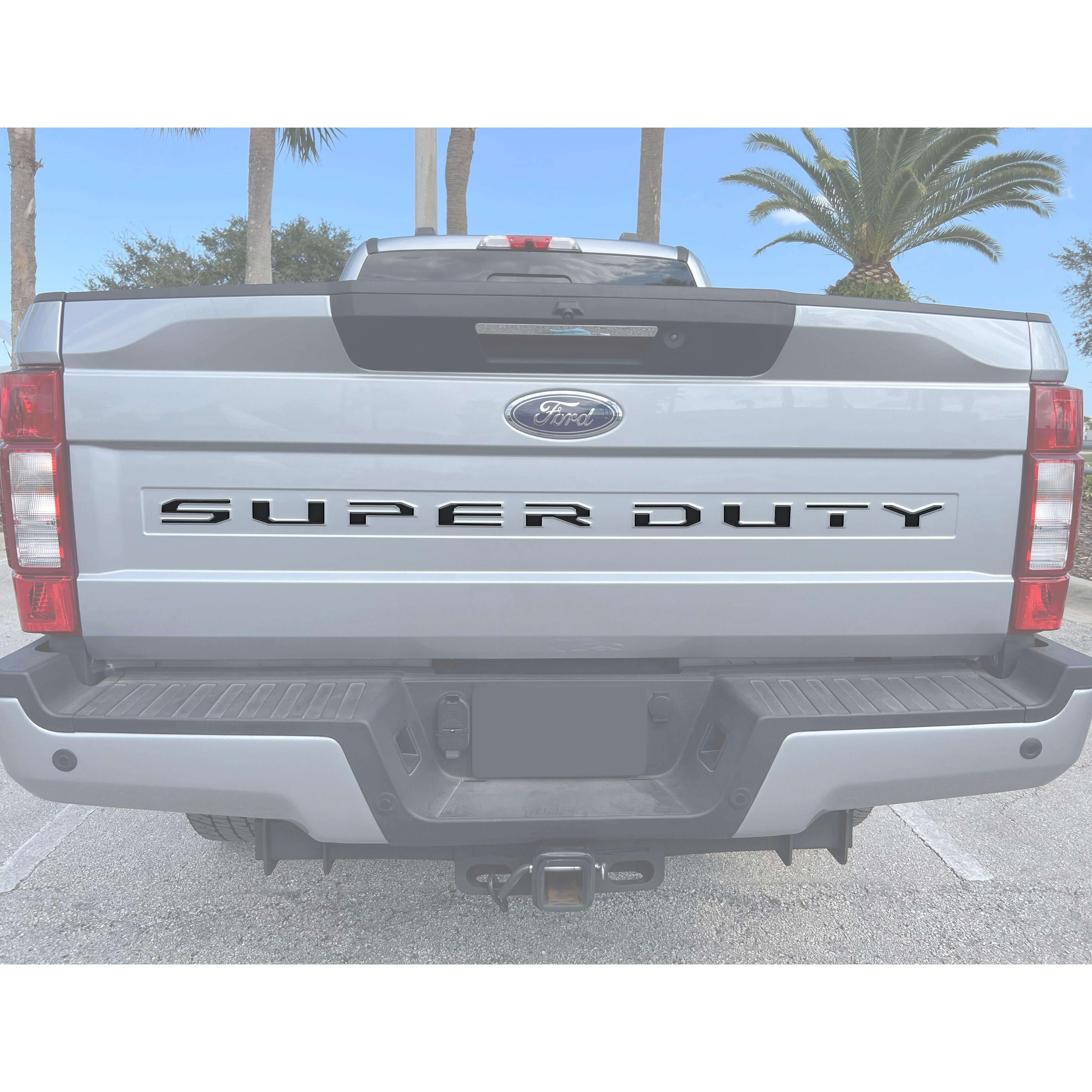 Tailgate Letter Overlays Fits 2020-2022 Ford Super Duty
