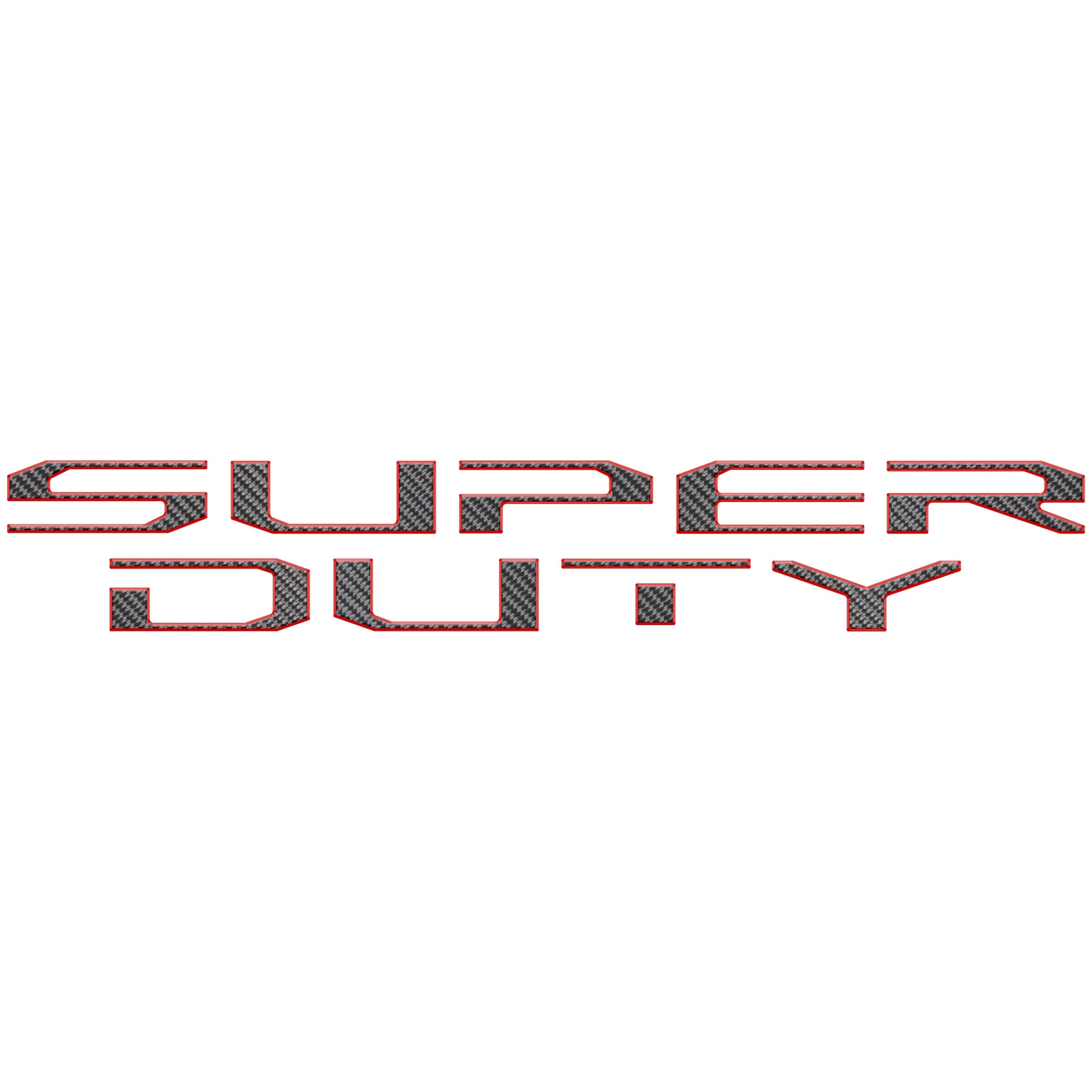 Tailgate Letter Overlays Fits 2020-2022 Ford Super Duty