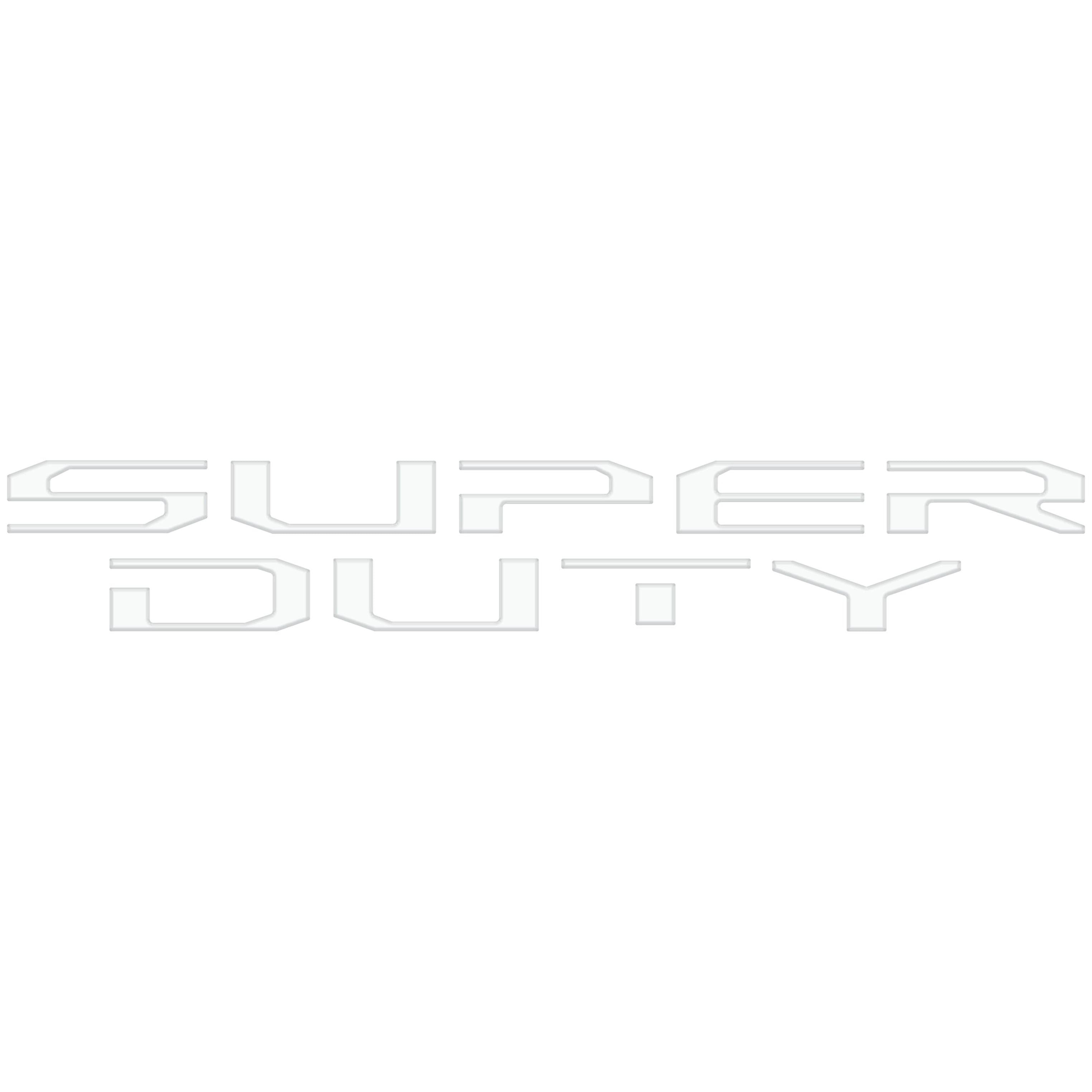Tailgate Letter Overlays Fits 2020-2022 Ford Super Duty