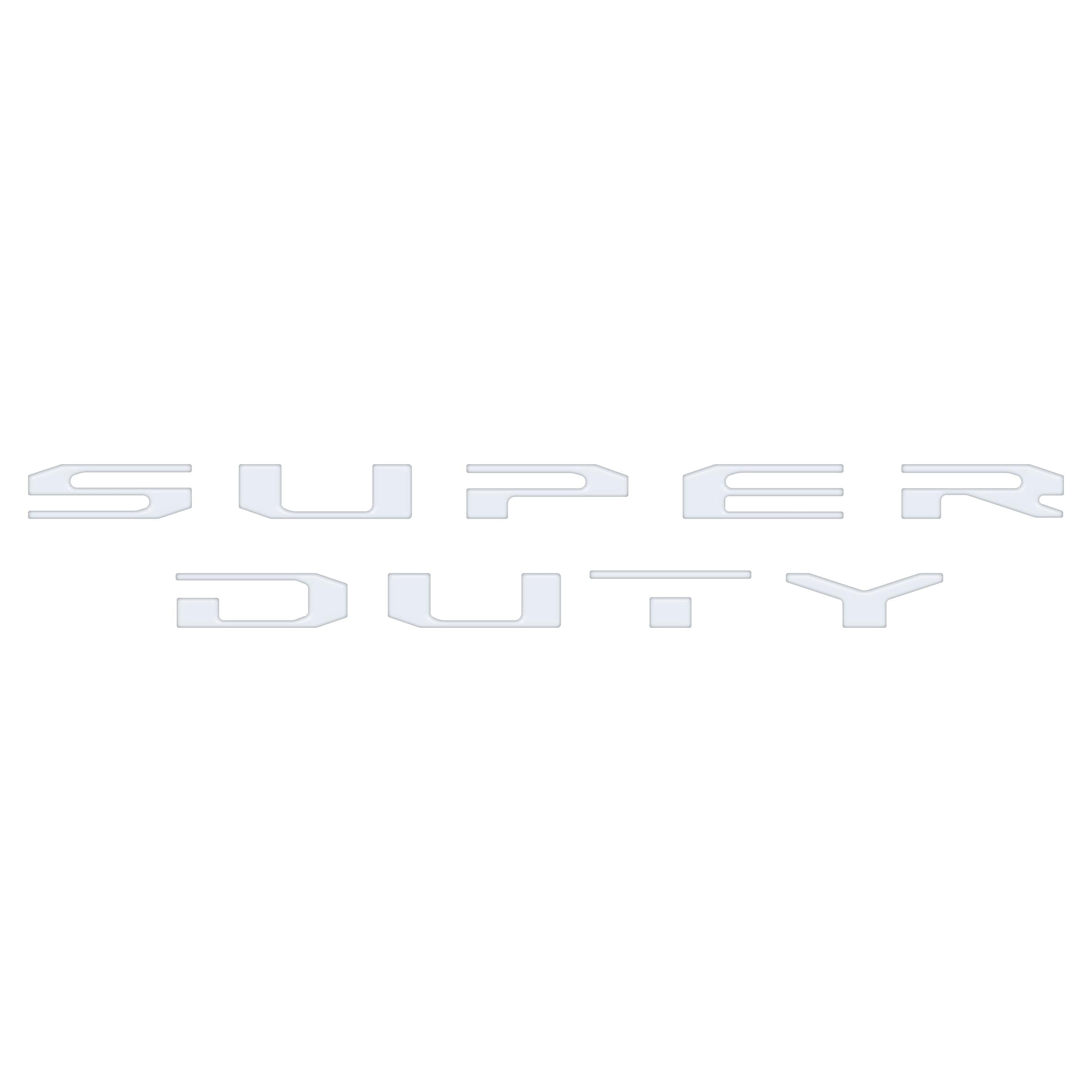 Tailgate Letter Overlays Fits 2020-2022 Ford Super Duty Platinum/Limited/King Ranch Trim Levels