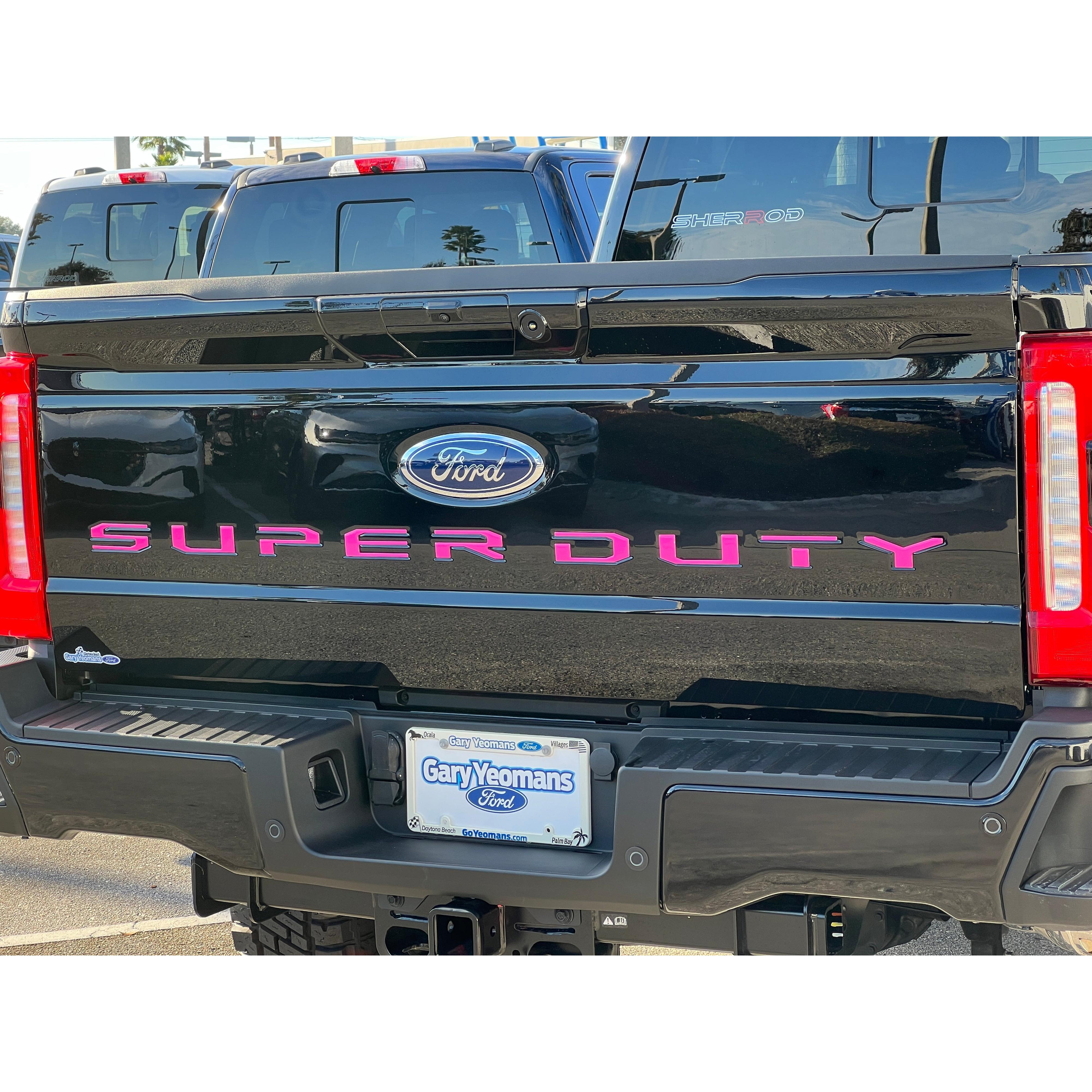 Tailgate Letter Inserts Fits 2023-2026 Ford Super Duty XL/XLT/STX/Tremor/Lariat