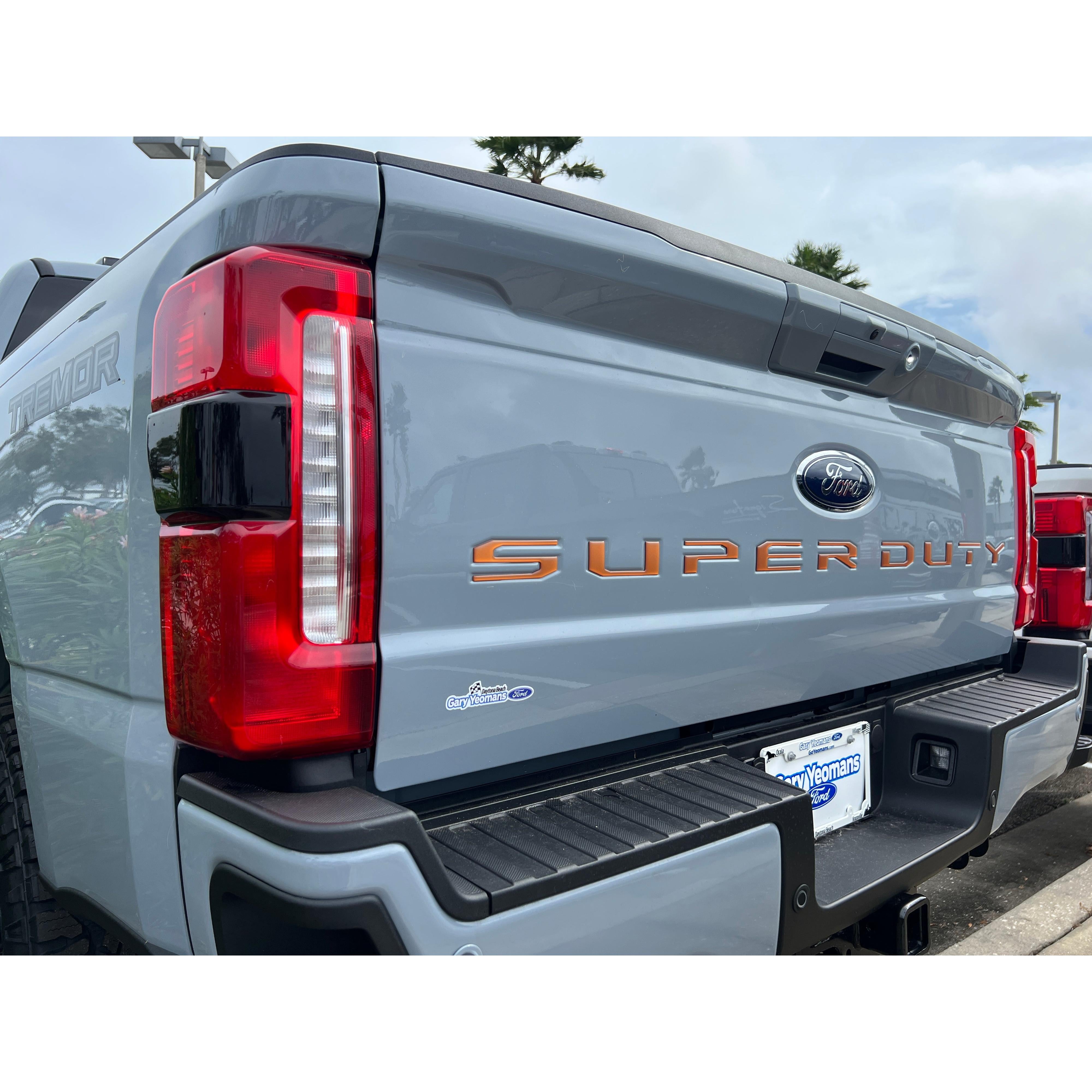 Tailgate Letter Inserts Fits 2023-2026 Ford Super Duty XL/XLT/STX/Tremor/Lariat