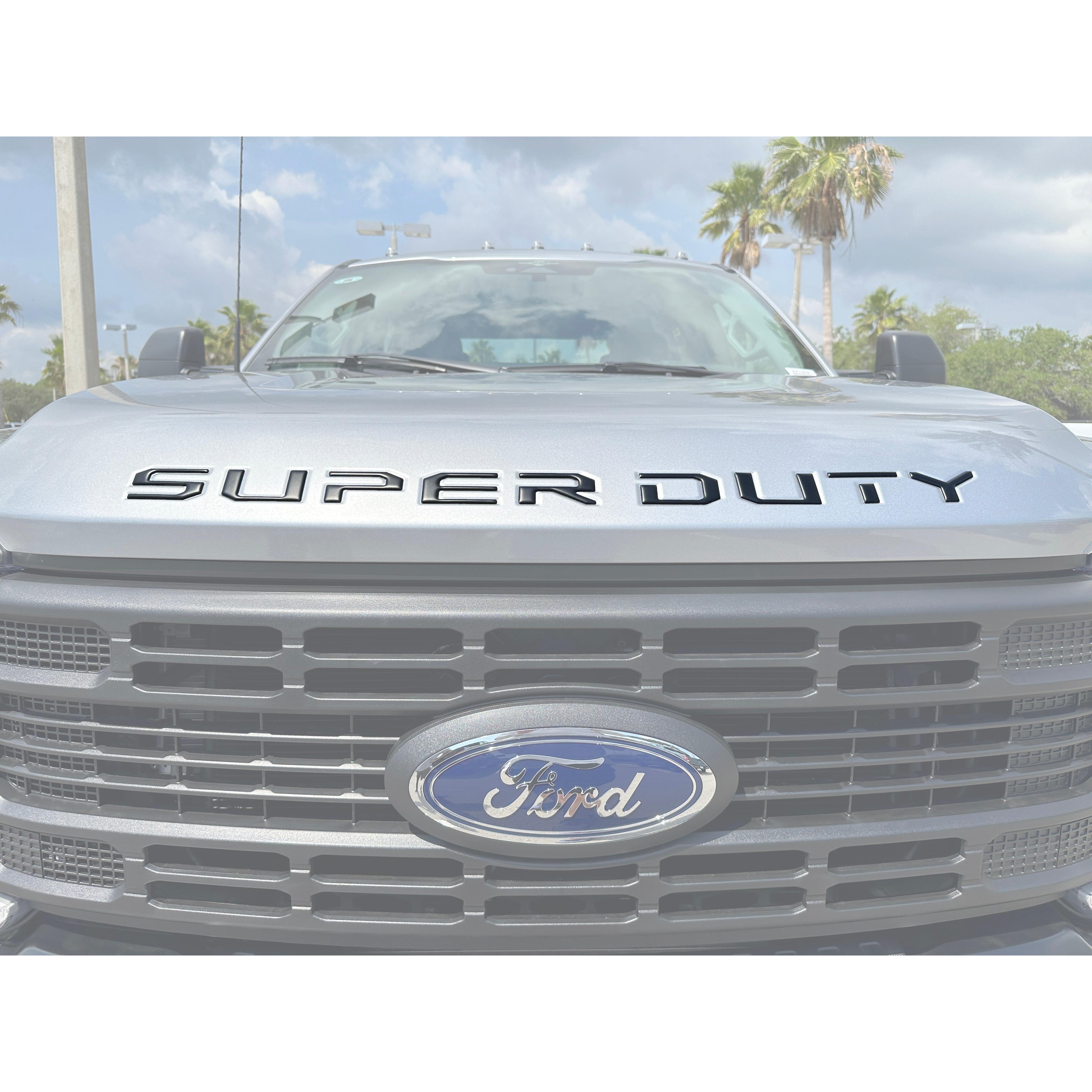 Hood Letter Inserts Fits 2023-2026 Ford Super Duty