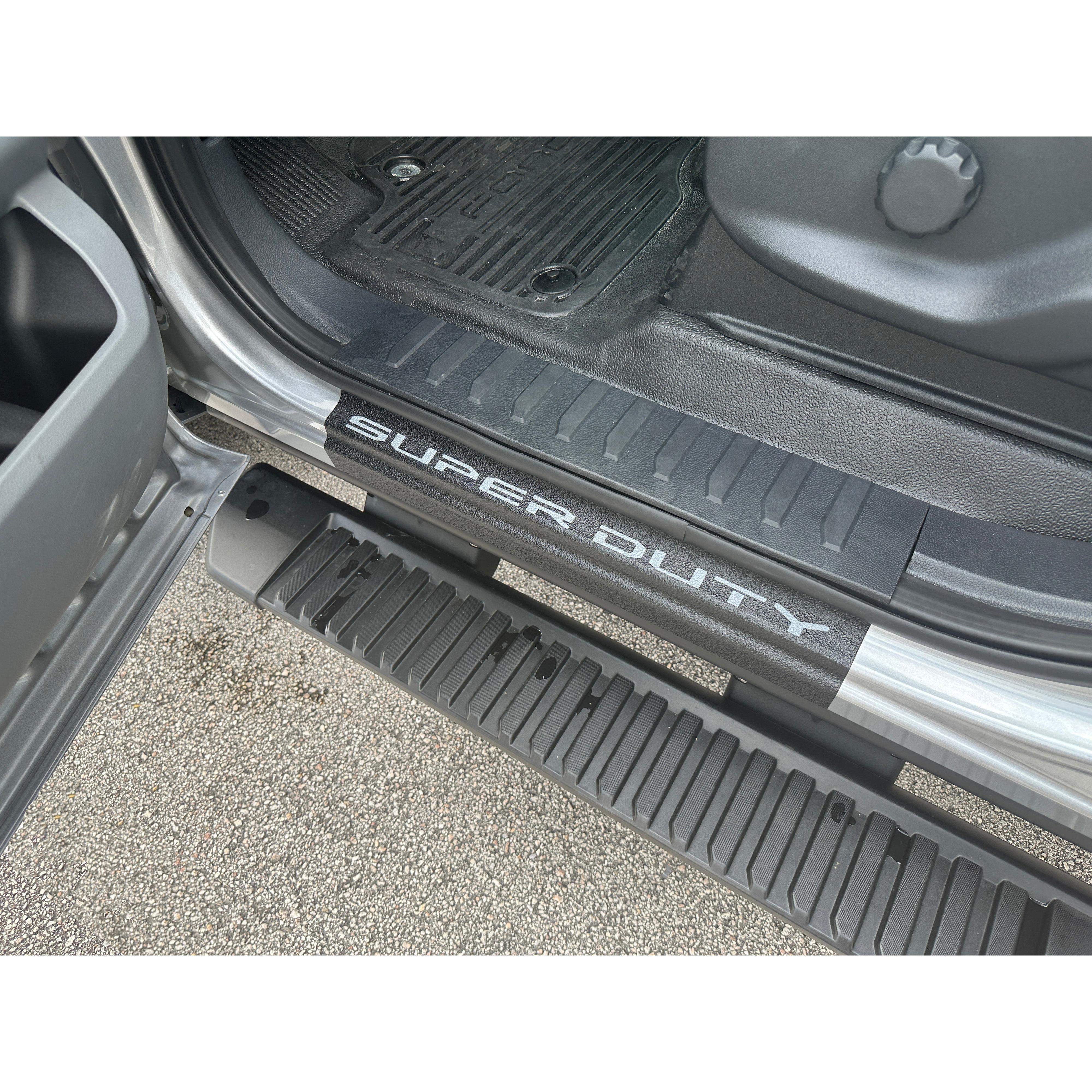 Door Sill Protection Overlays (Textured) Fits 2023-2026 Ford Super Duty