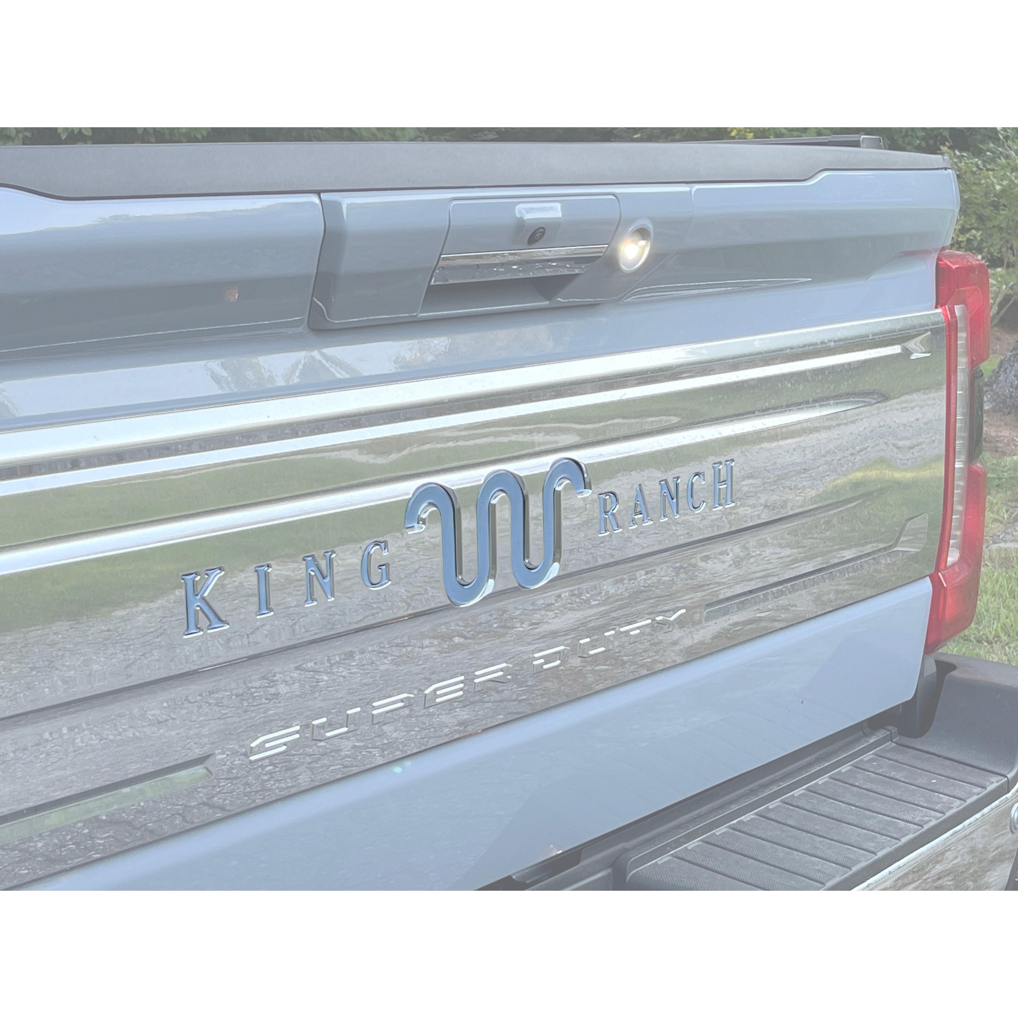 Tailgate Letter Inserts Fits 2023-2026 Ford Super Duty King Ranch