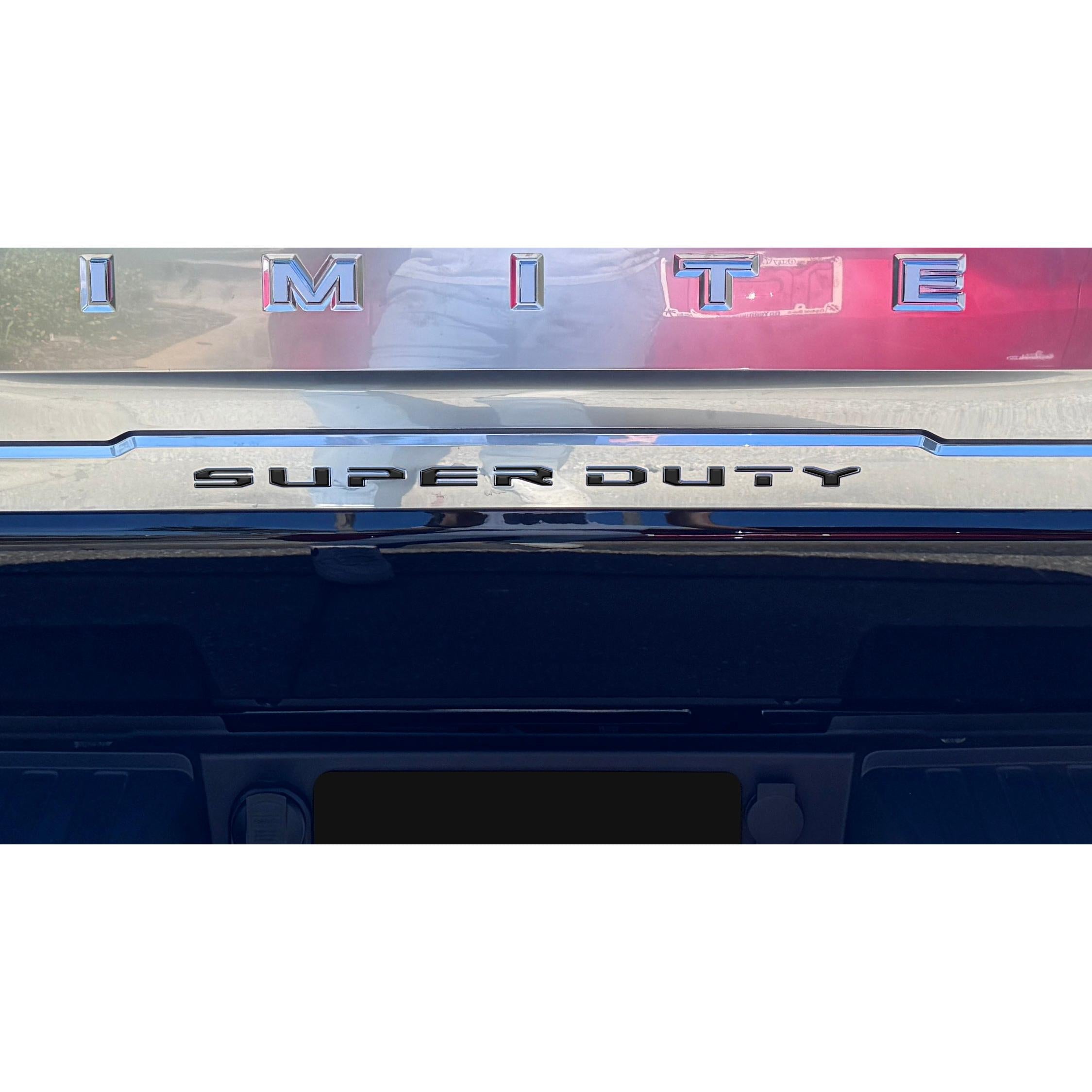 Tailgate Letter Overlays Fits 2023-2026 Ford King Ranch/Platinum/Limited Super Duty