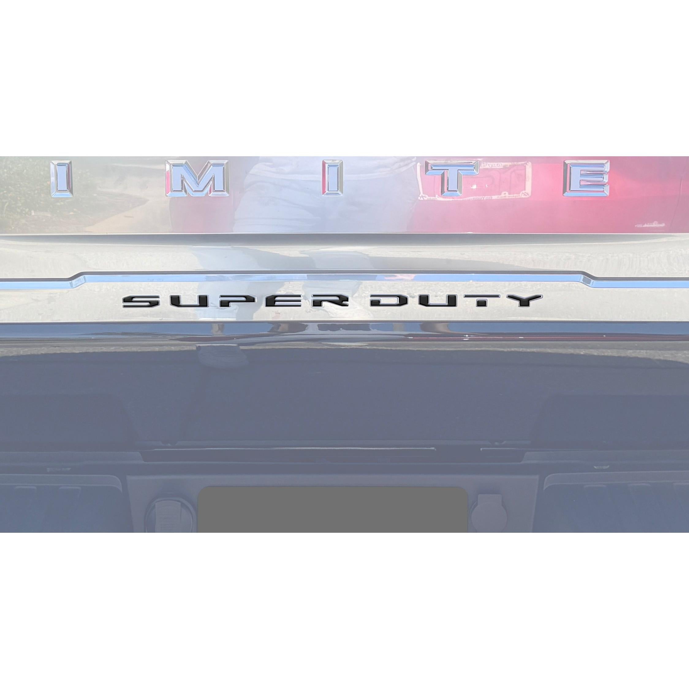 Tailgate Letter Overlays Fits 2023-2026 Ford King Ranch/Platinum/Limited Super Duty