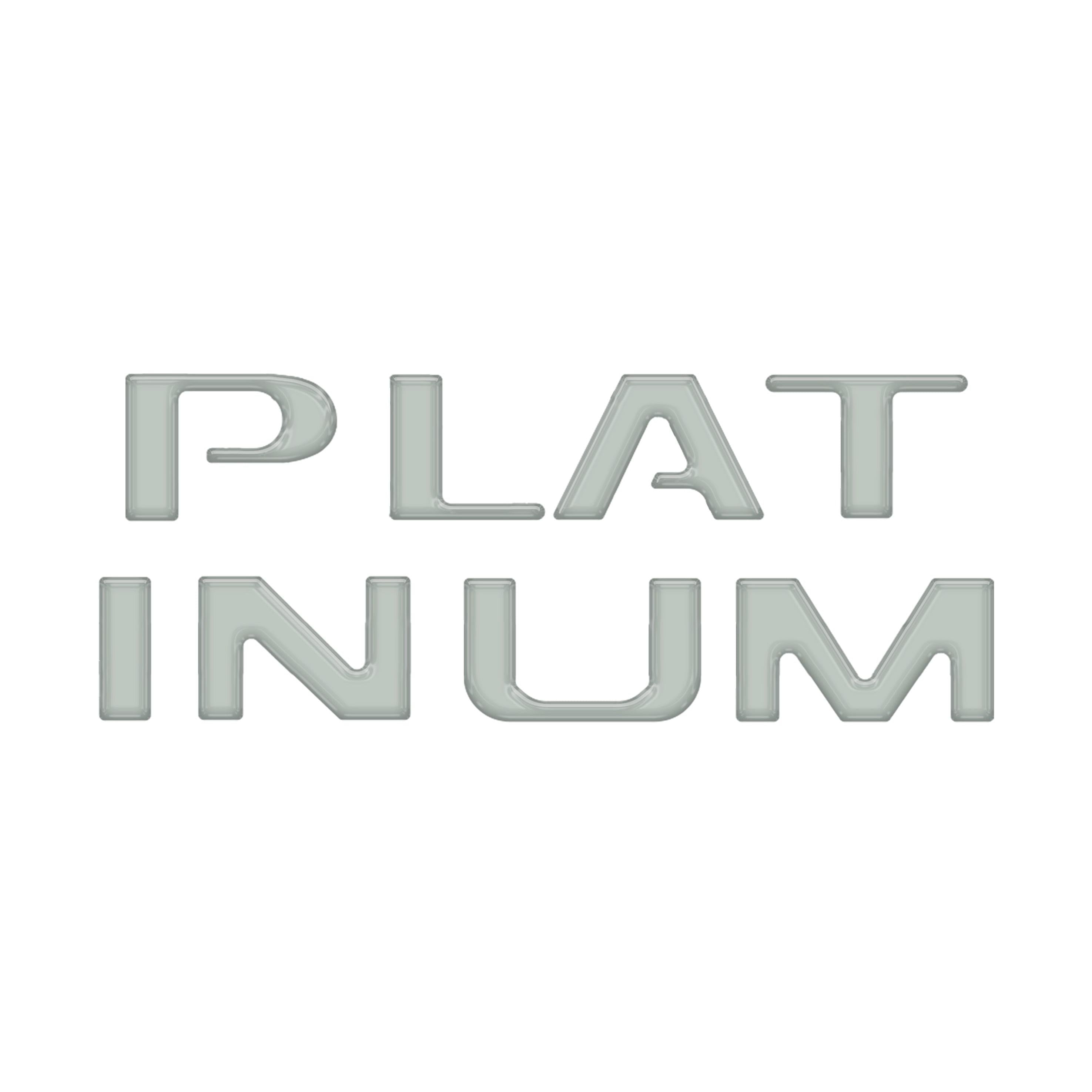 Platinum Tailgate Lettering Kit Fits 2025-2026 Ford Super Duty Platinum