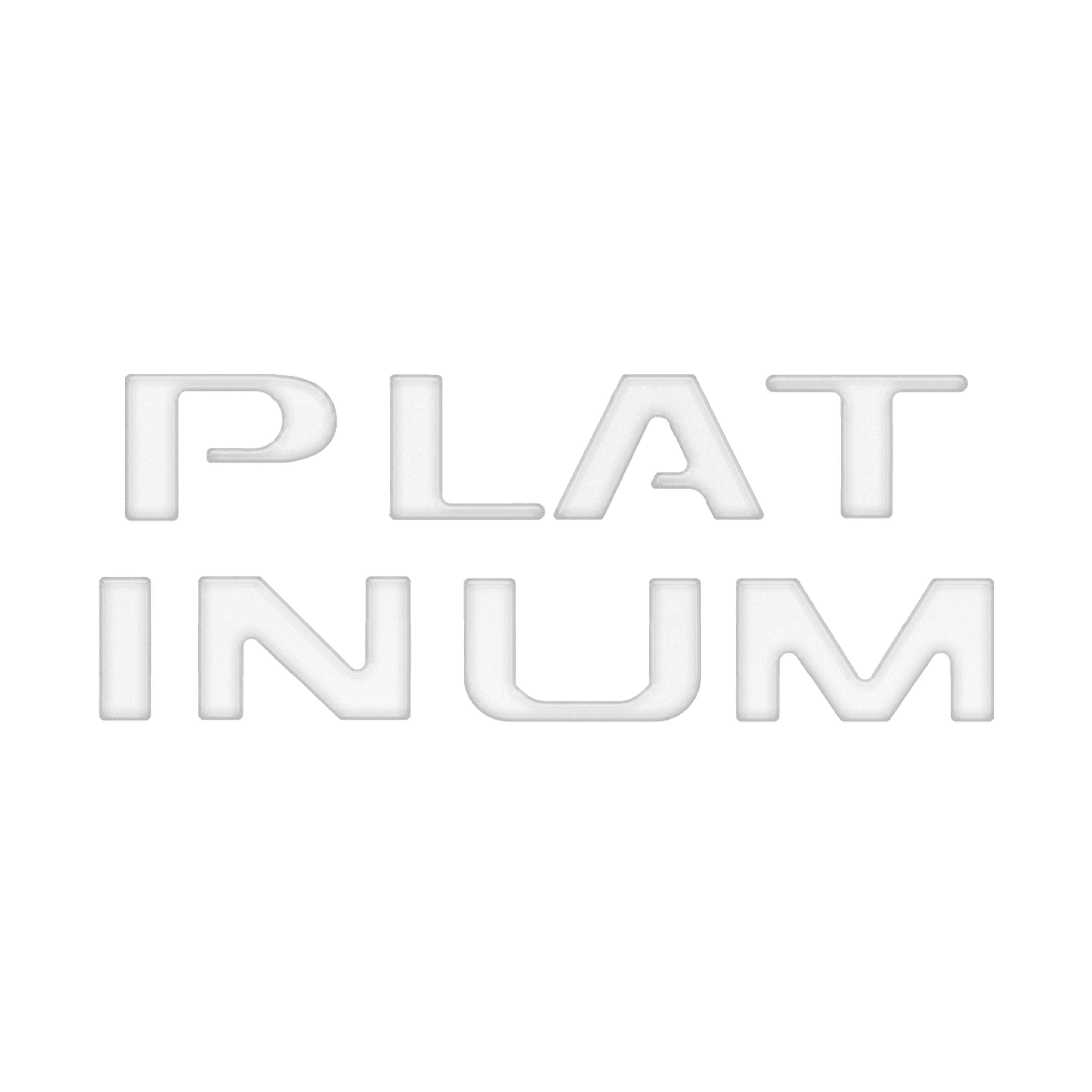 Platinum Tailgate Lettering Kit Fits 2025-2026 Ford Super Duty Platinum