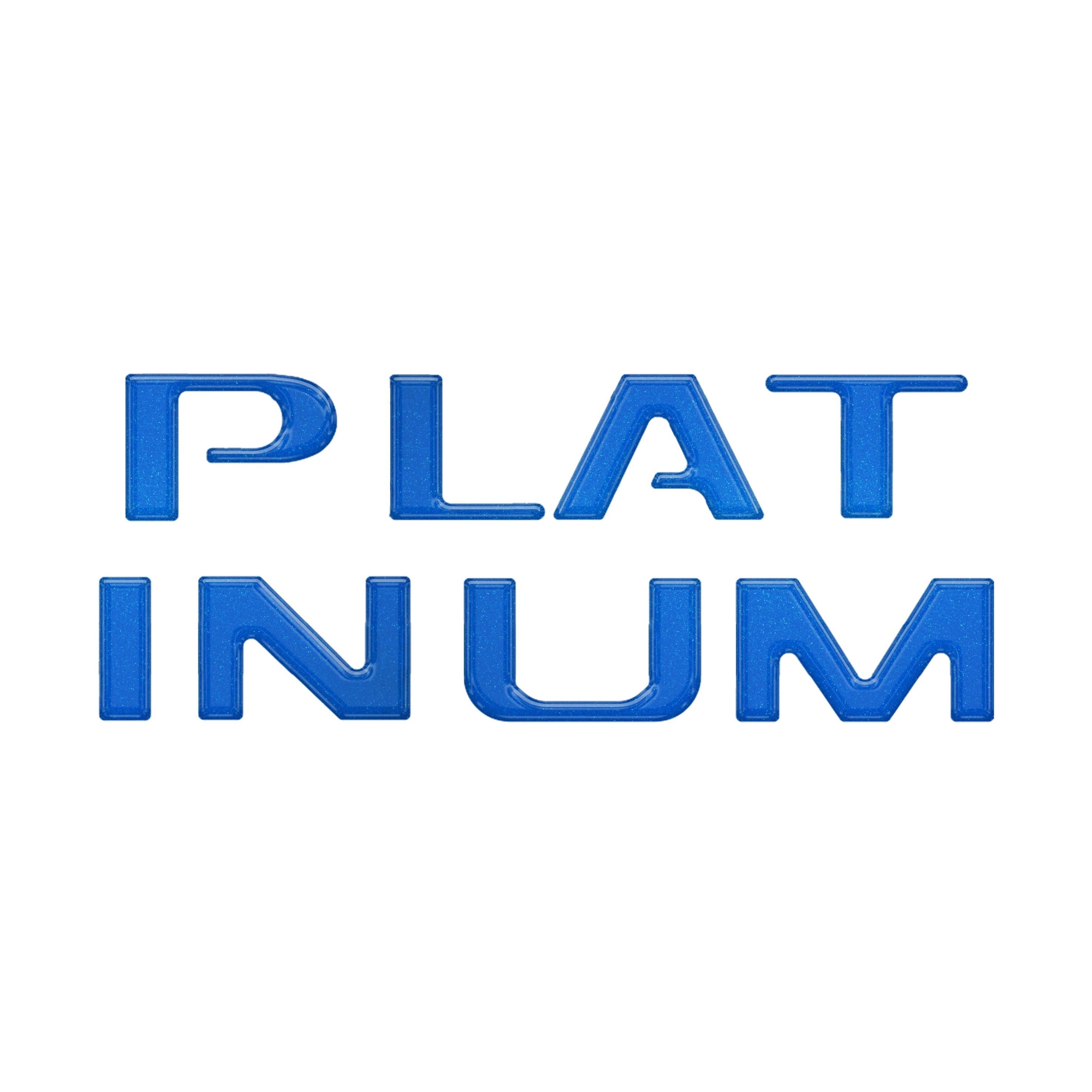 Platinum Tailgate Lettering Kit Fits 2025-2026 Ford Super Duty Platinum