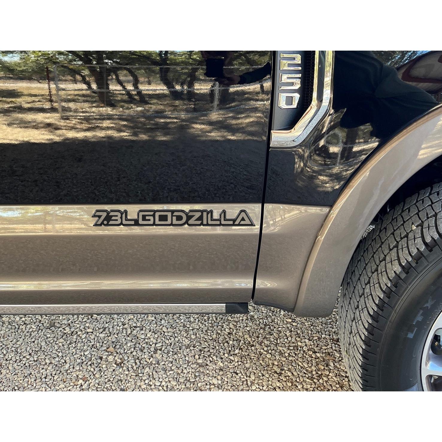 7.3L Godzilla Badge Fits 2020-2026 Ford Super Duty