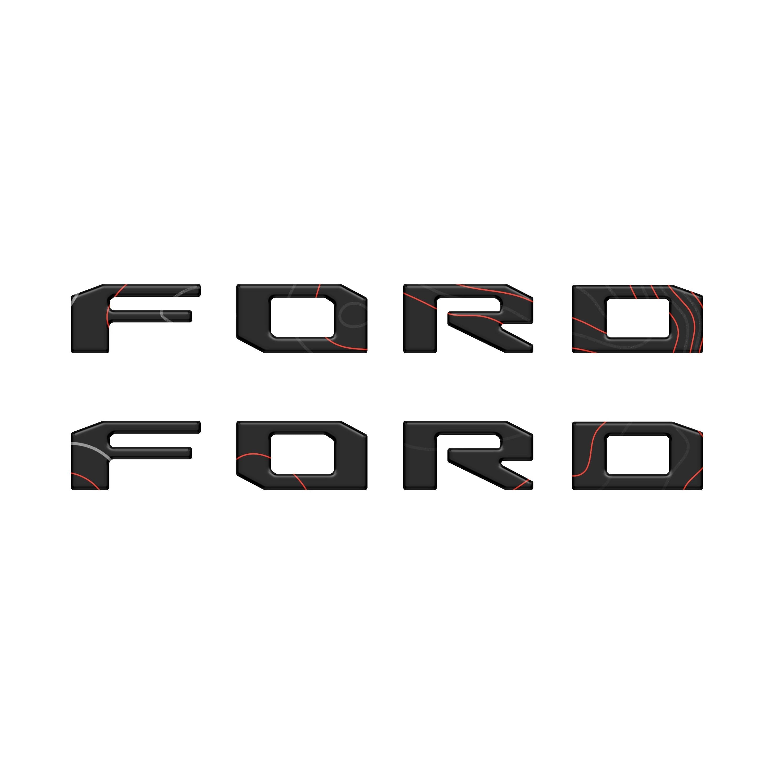Running Board Letters Fits 2023-2026 Ford Super Duty & F-150 Crew Cab