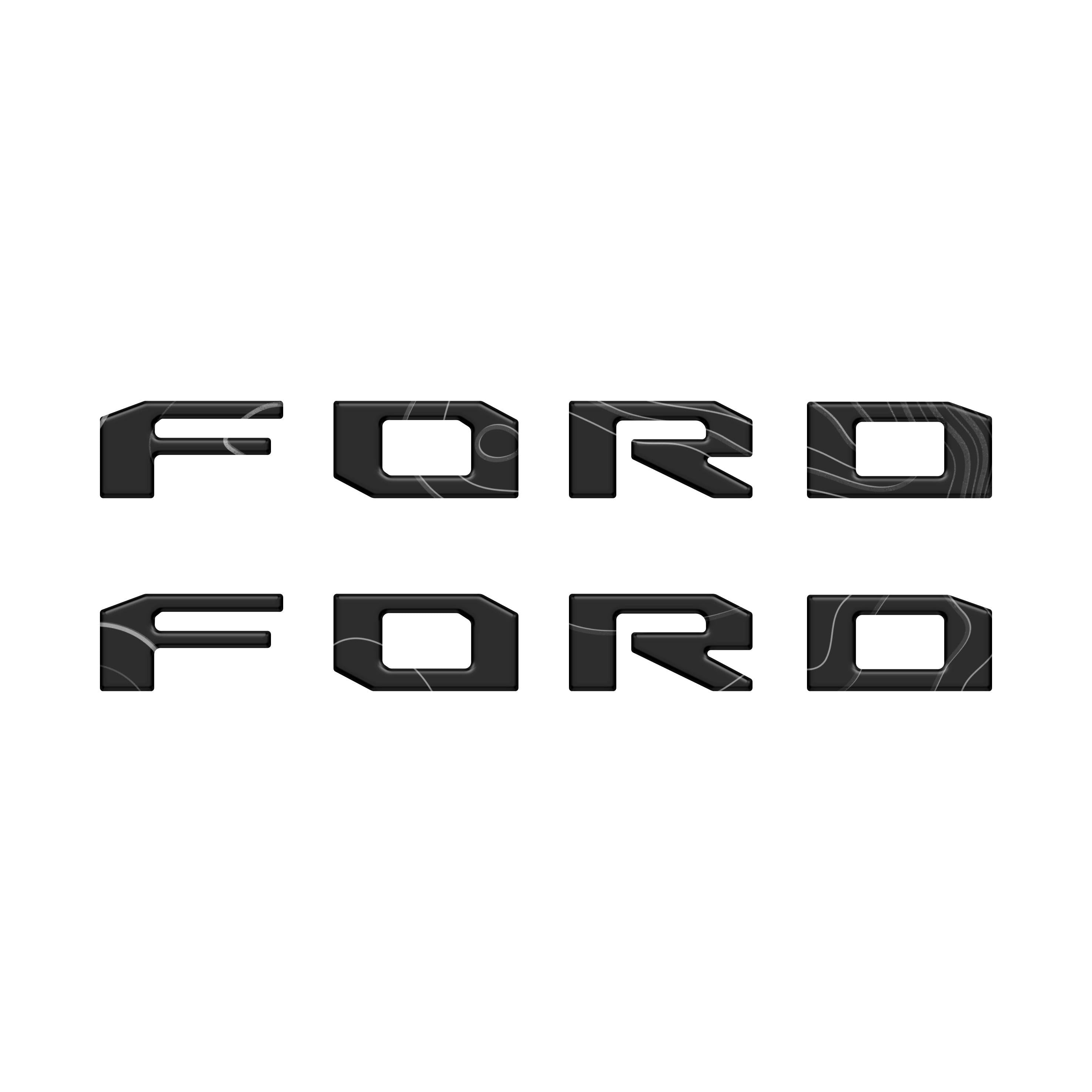 Running Board Letters Fits 2023-2026 Ford Super Duty & F-150 Crew Cab