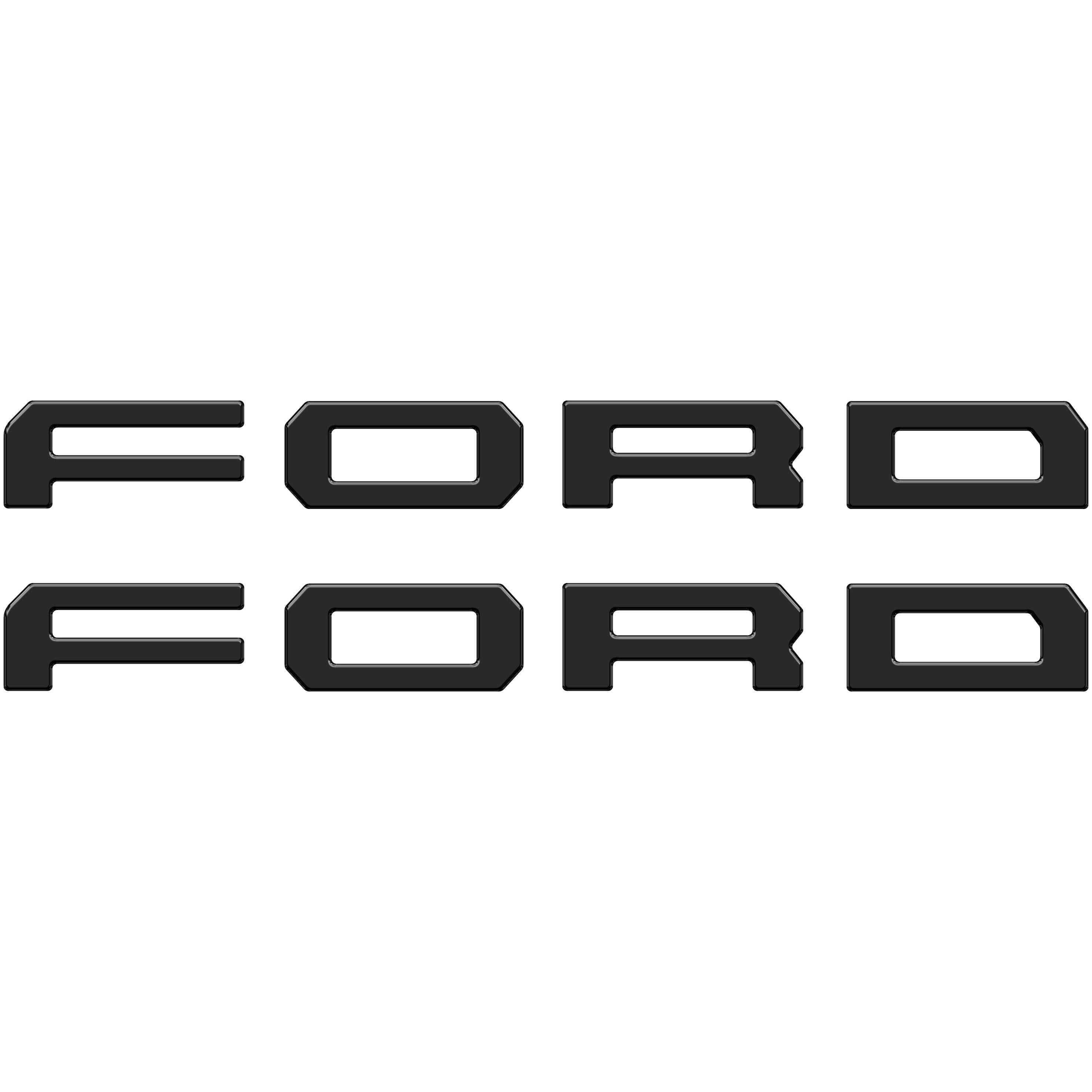Running Board Letters Fits 2023-2026 Ford Super Duty & F-150 Crew Cab