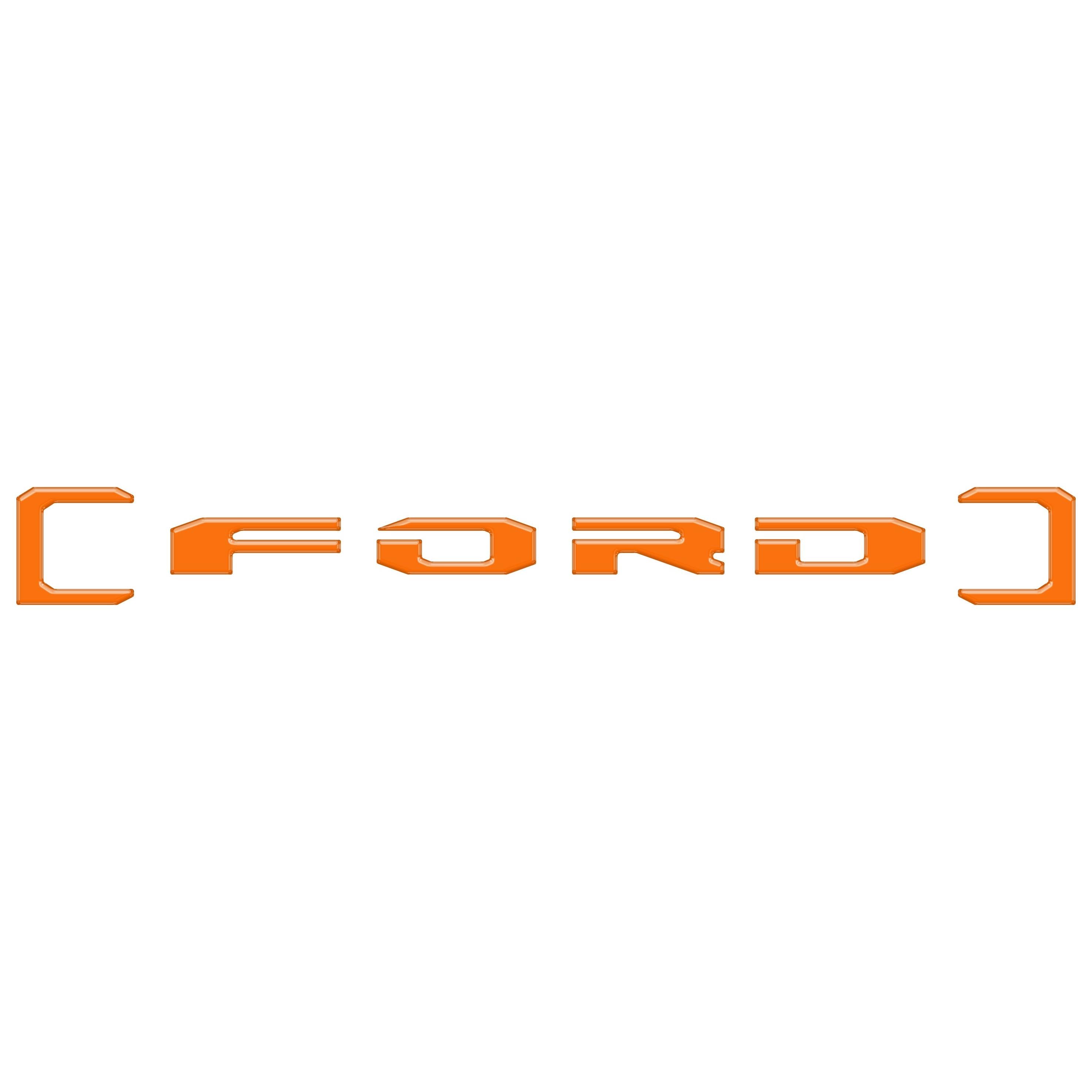 Upper Glove Box Letter Overlays Fits 2023-2026 Ford Super Duty
