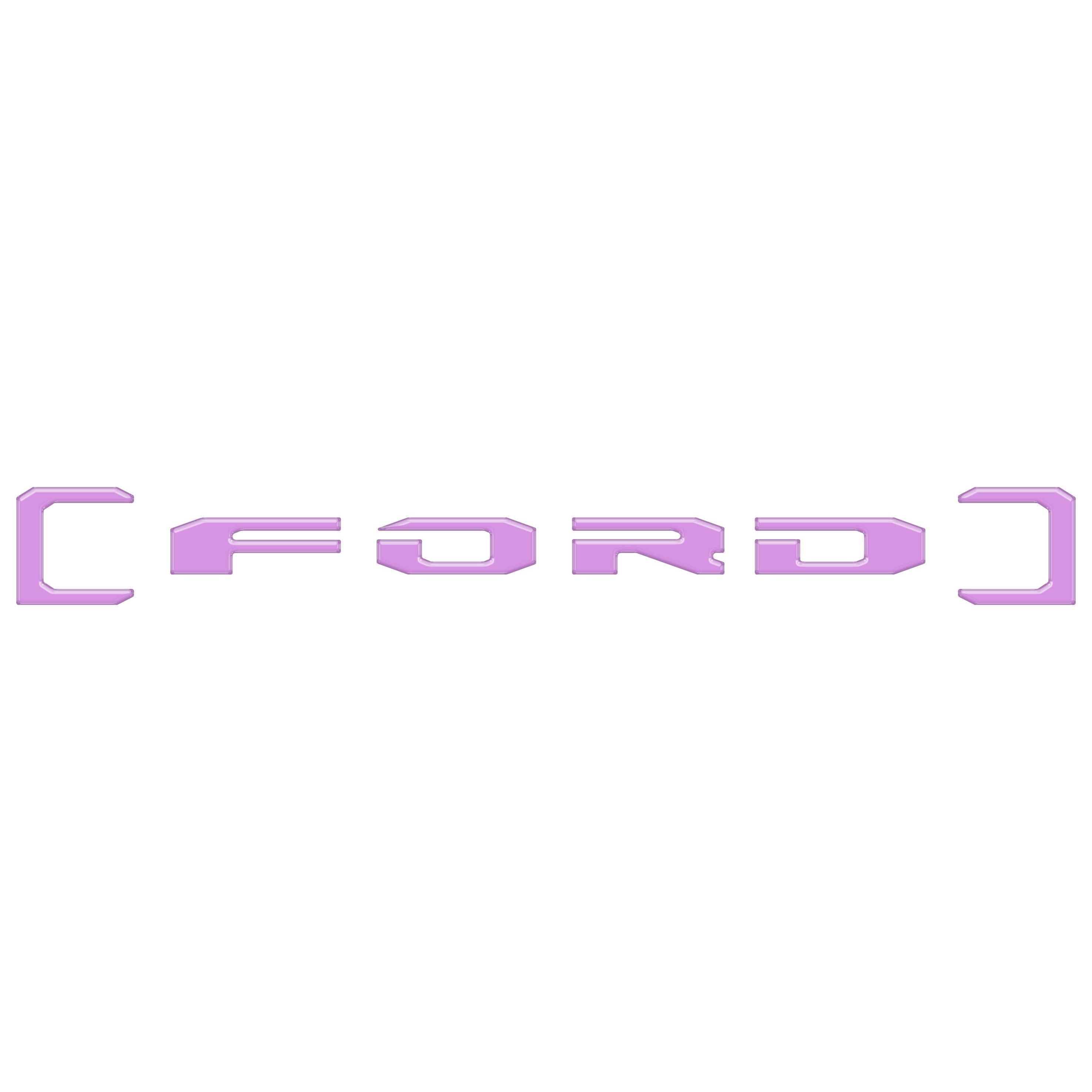 Upper Glove Box Letter Overlays Fits 2023-2026 Ford Super Duty
