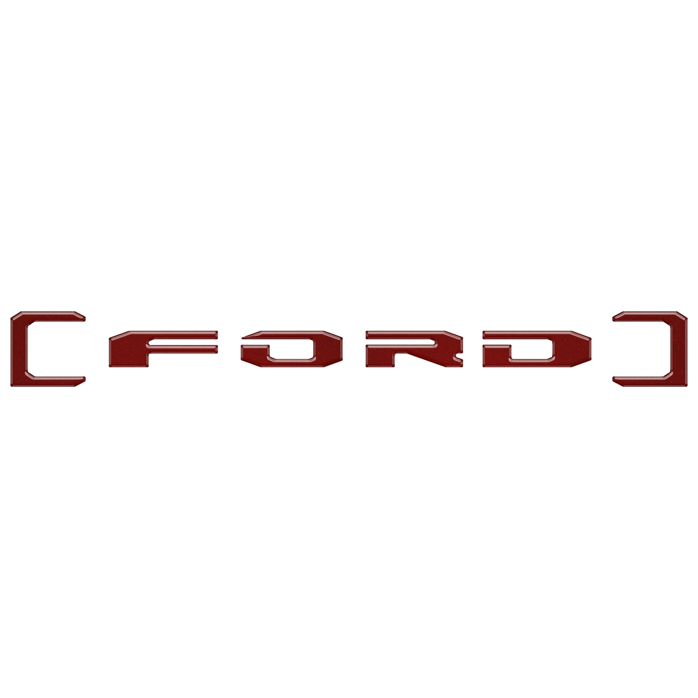 Upper Glove Box Letter Overlays Fits 2023-2026 Ford Super Duty