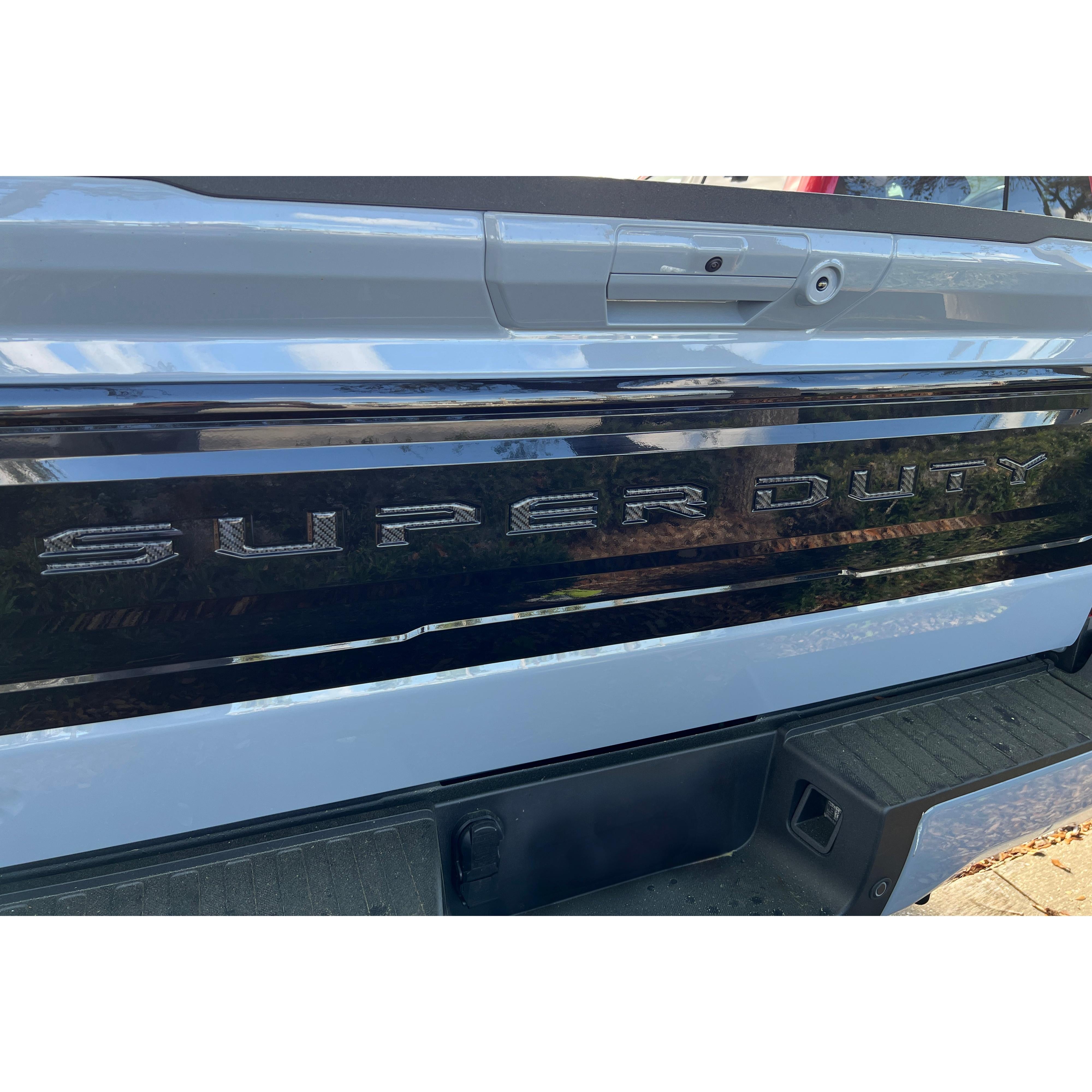 Tailgate Letter Inserts Fits 2025-2026 Ford Super Duty Platinum